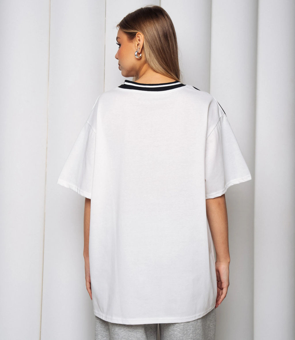 Футболка #КТ1715, белый - Dommod фото 3