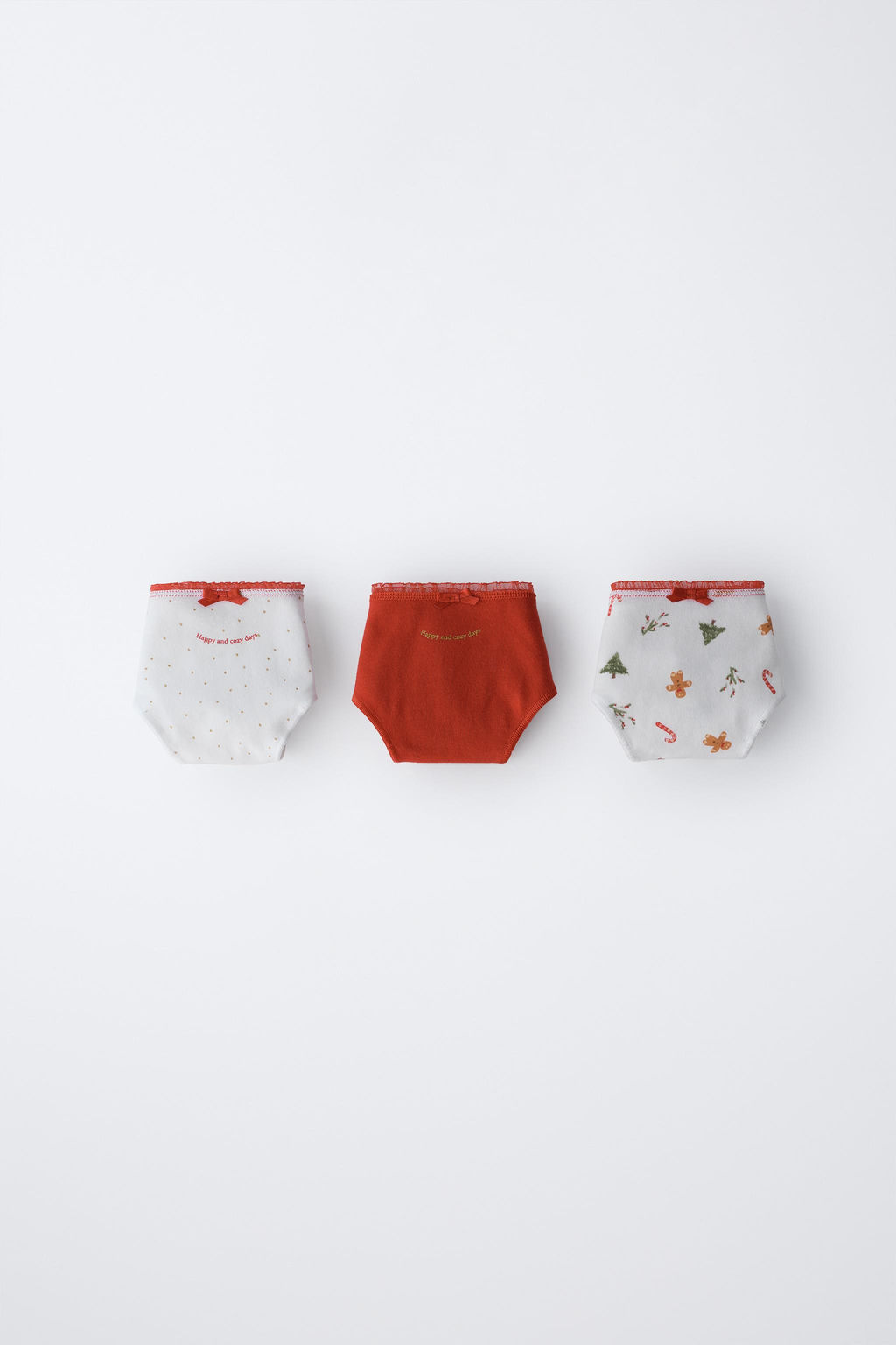 6-14 YEARS / THREE-PACK OF TREE AND BISCUIT BRIEFS