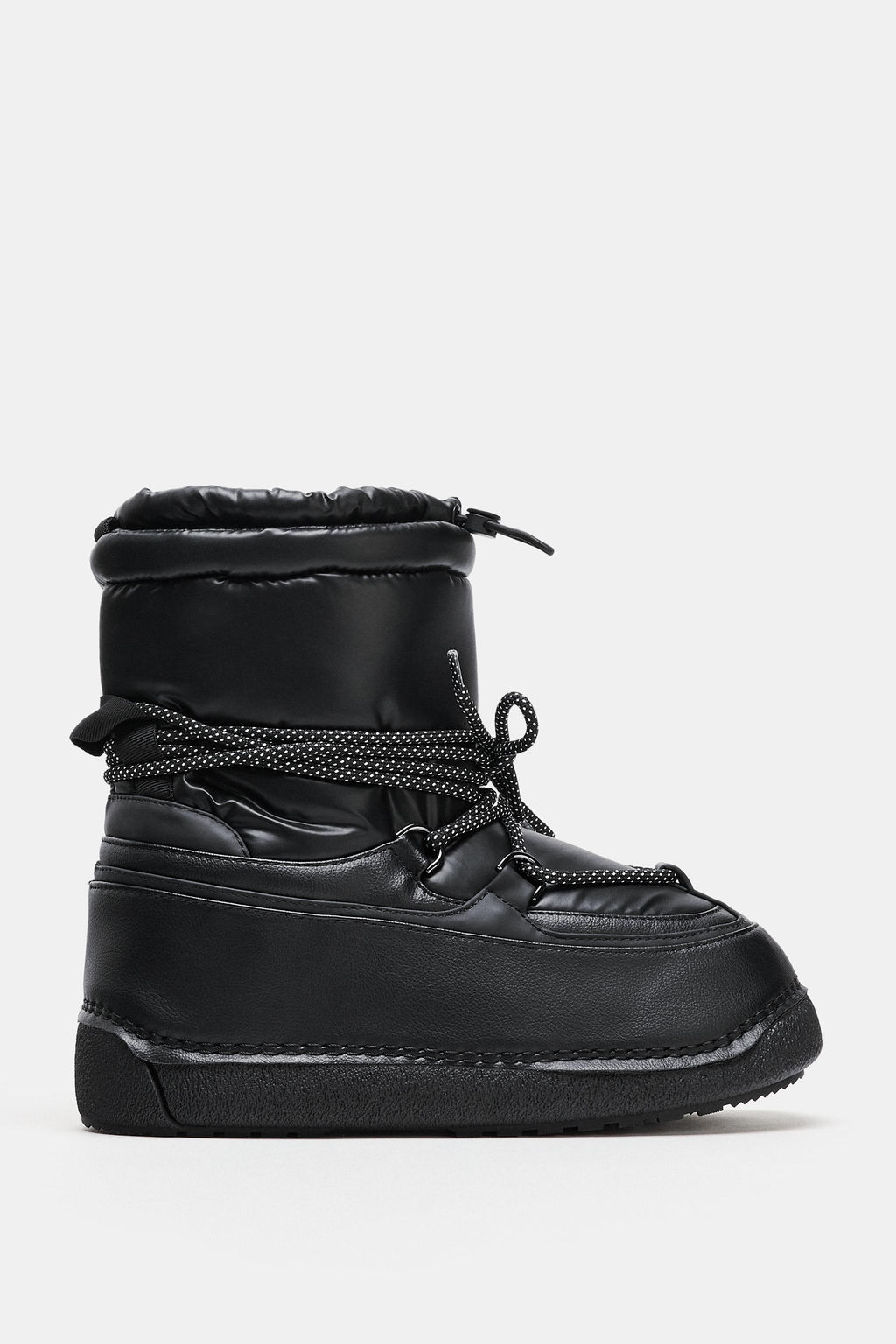 LAMINATED QUILTED ANKLE BOOTS - SKI COLLECTION - Zara фото 9