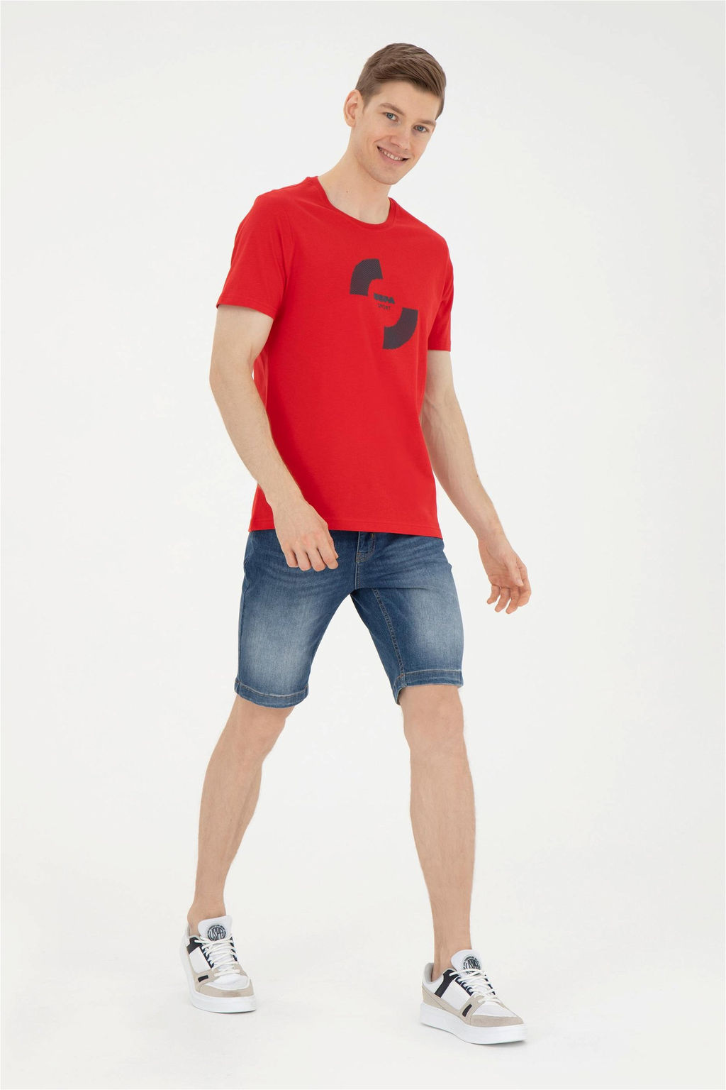 Мужская красная футболка - U.s. polo assn фото 4