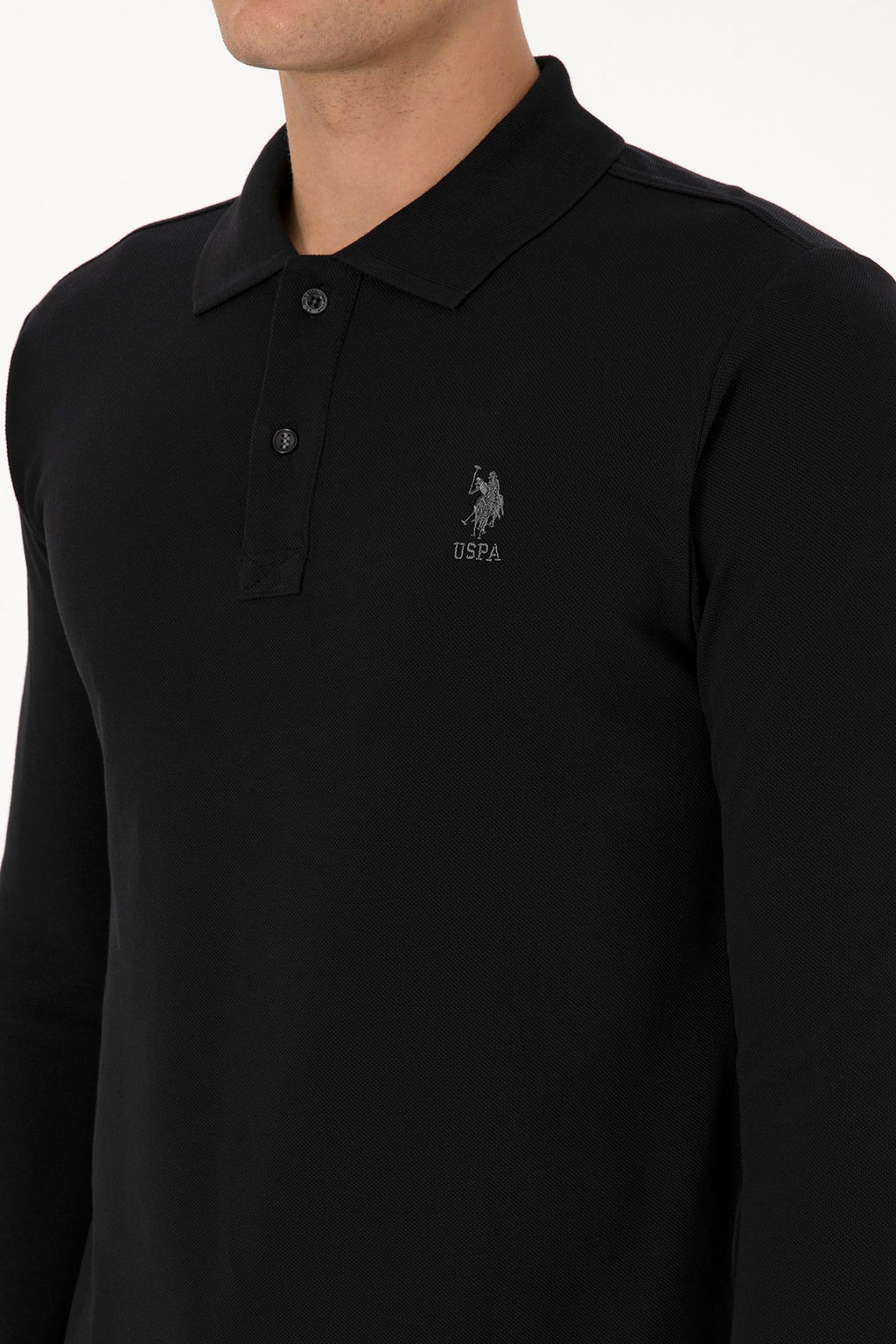 Erkek Siyah Basic Sweatshirt - U.s. polo assn фото 14