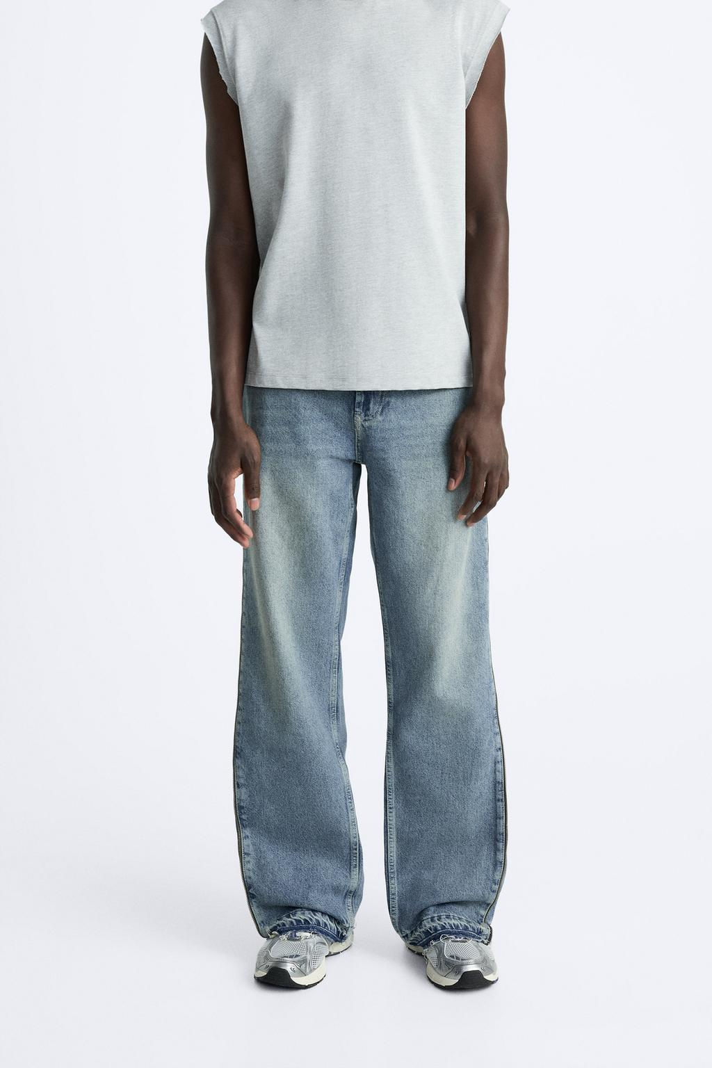 FLARED JEANS WITH ZIPS - Zara фото 2