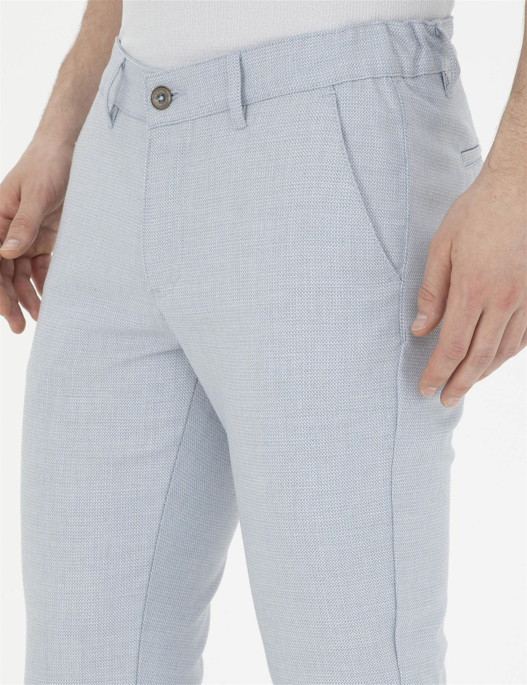 A__k Mavi Slim Fit Kanvas Pantolon - Pierre cardin фото 6