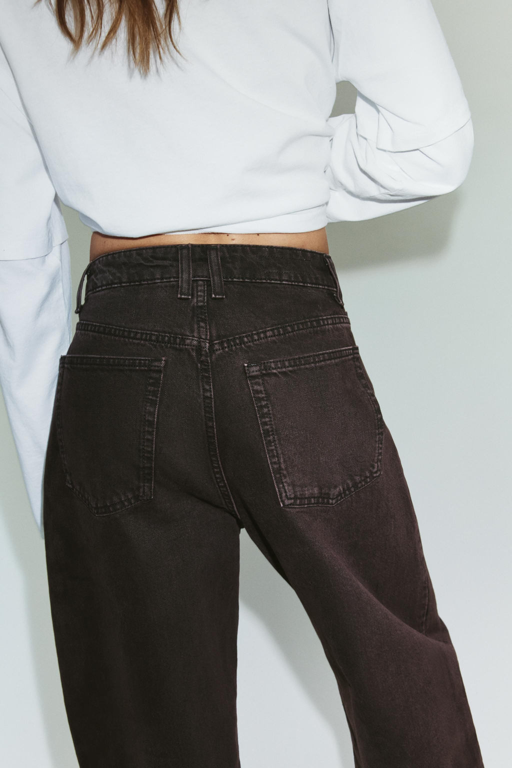TRF BARREL HIGH-WAIST JEANS - Zara фото 6