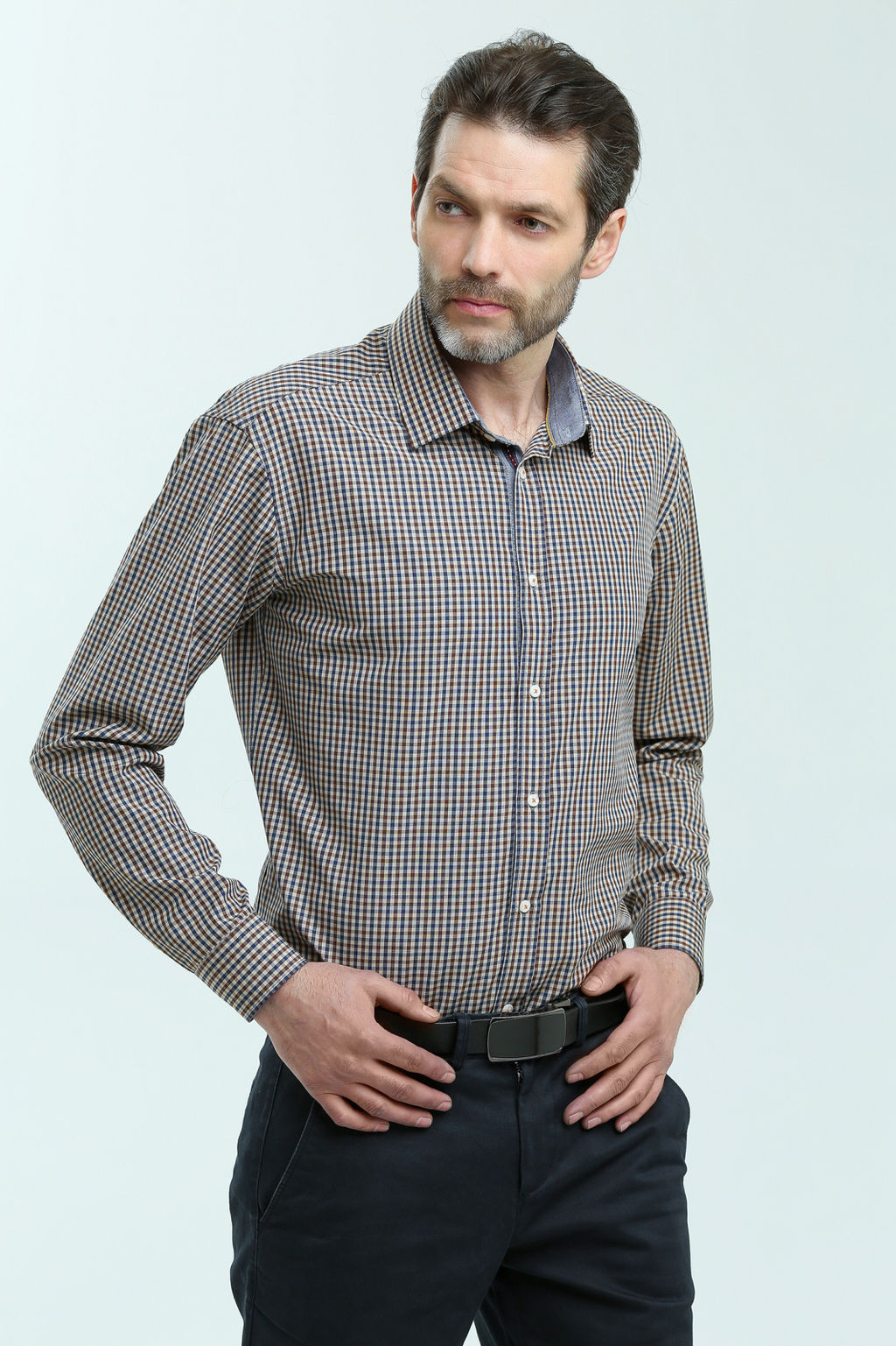 Мужская рубашка 22-56-т-02 - Nicolo angi фото 4