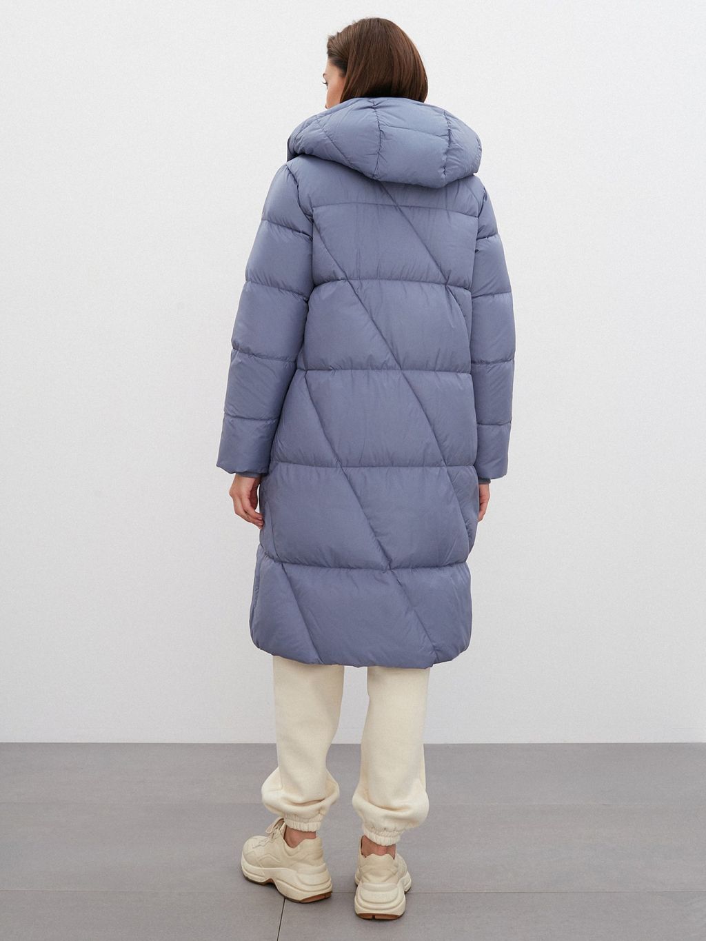 Conso/WDL 220523 - dusty blue Пуховое Пальто  фото 4