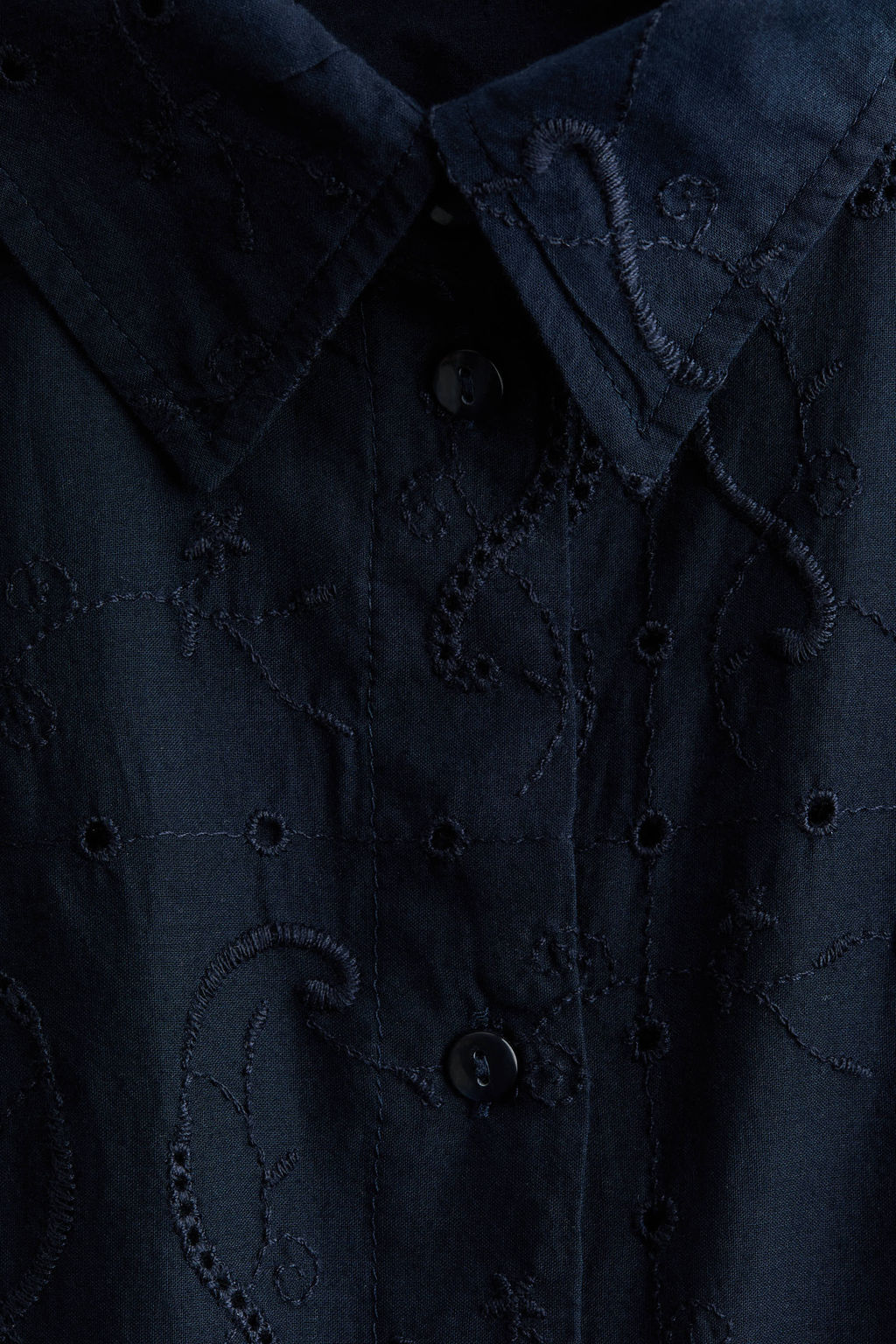 Oversized broderie anglaise shirt - H&m фото 7