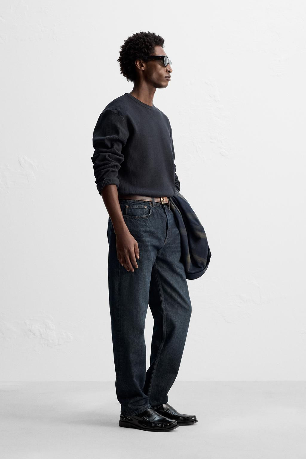 T-SHIRT IN CHECK TEXTURE - Zara фото 7