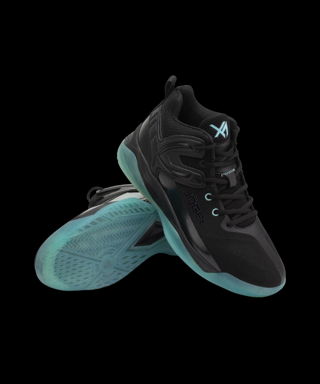 БЕЗ УПАКОВКИ Кроссовки баскетбольные JOGEL X1, Black/blue