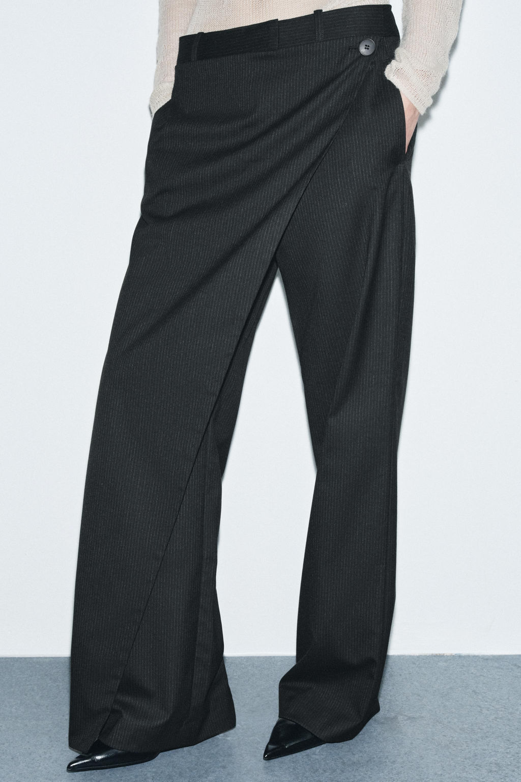 ZW COLLECTION PINSTRIPE PAREO TROUSERS - Zara фото 2
