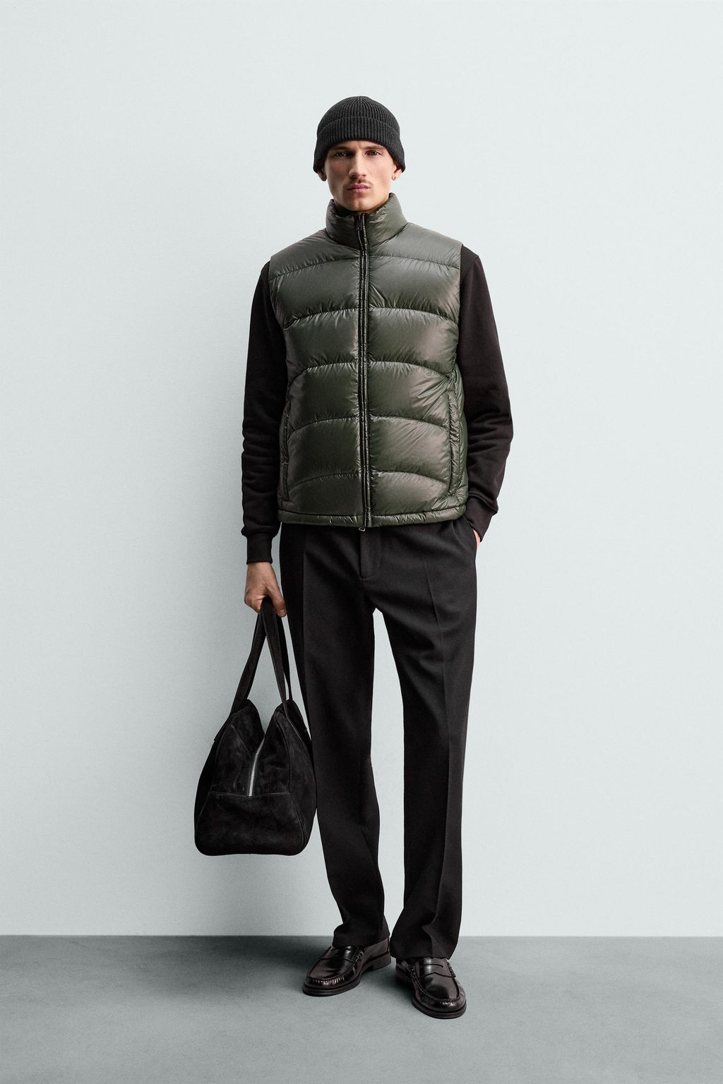 80% DOWN - 20% FEATHER WATER-REPELLENT QUILTED GILET ORIGINS - Zara фото 9