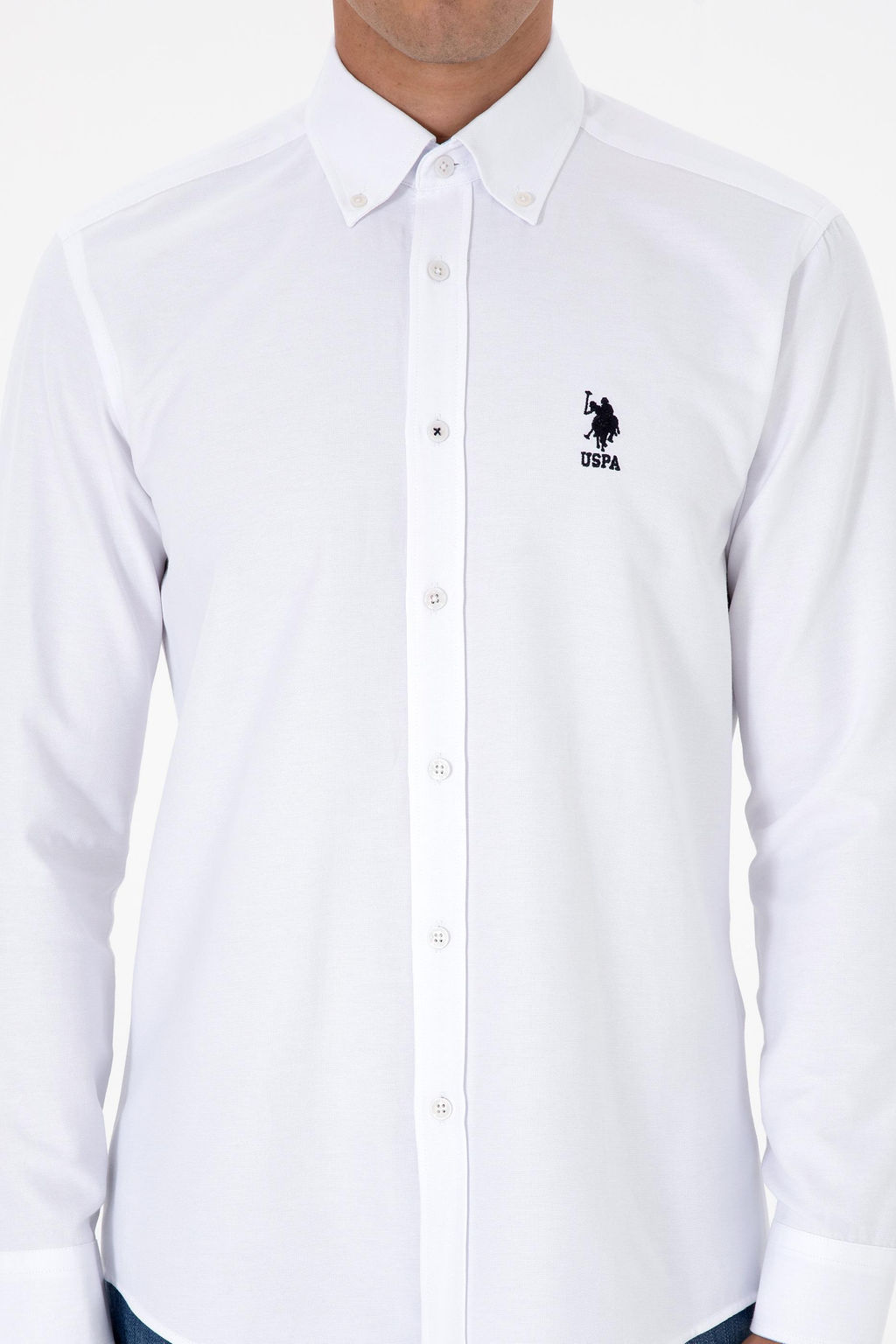 Erkek Beyaz Uzun Kollu G_mlek Sepette S_rpriz _ndirim - U.s. polo assn фото 6
