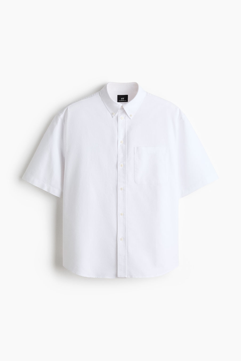 Camisa Oxford de manga corta Relaxed Fit - H&m фото 4