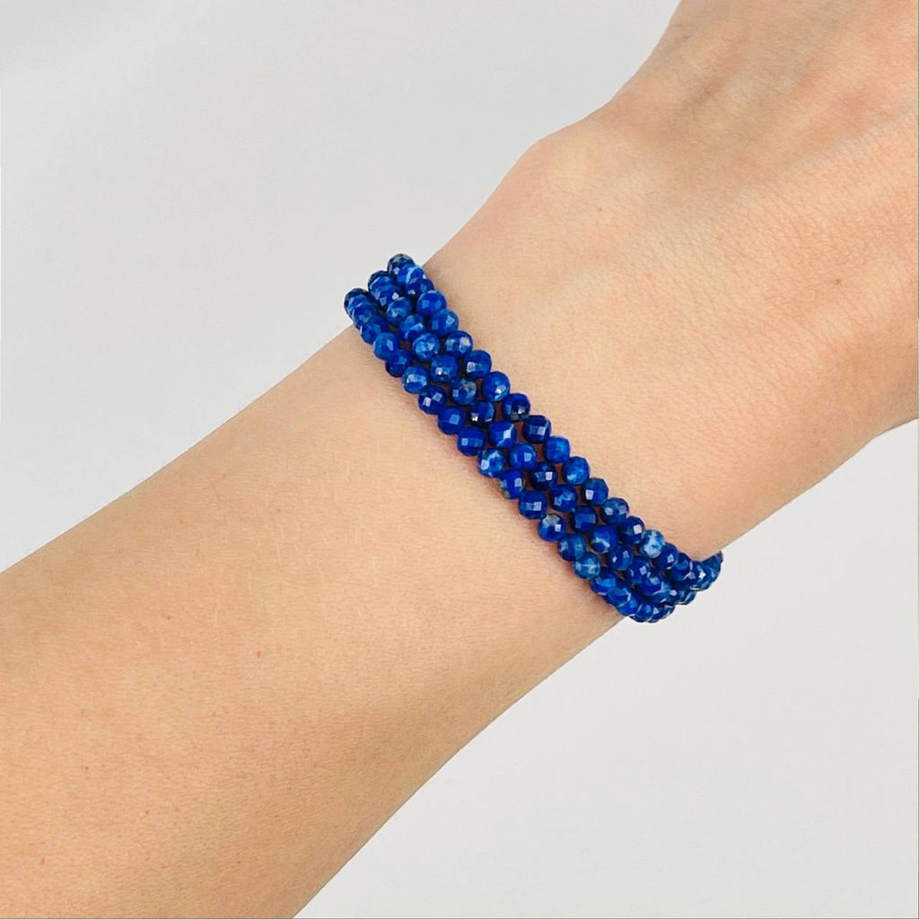 Бусины для украшений из Лазурита (120 бусин) 39 см