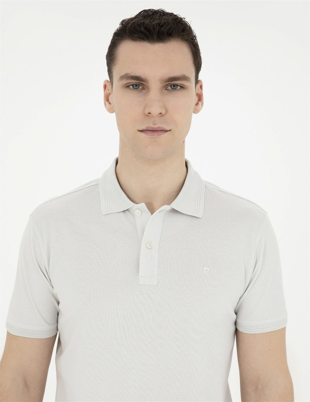 A__k Gri Slim Fit Basic Ti__rt - Pierre cardin фото 2