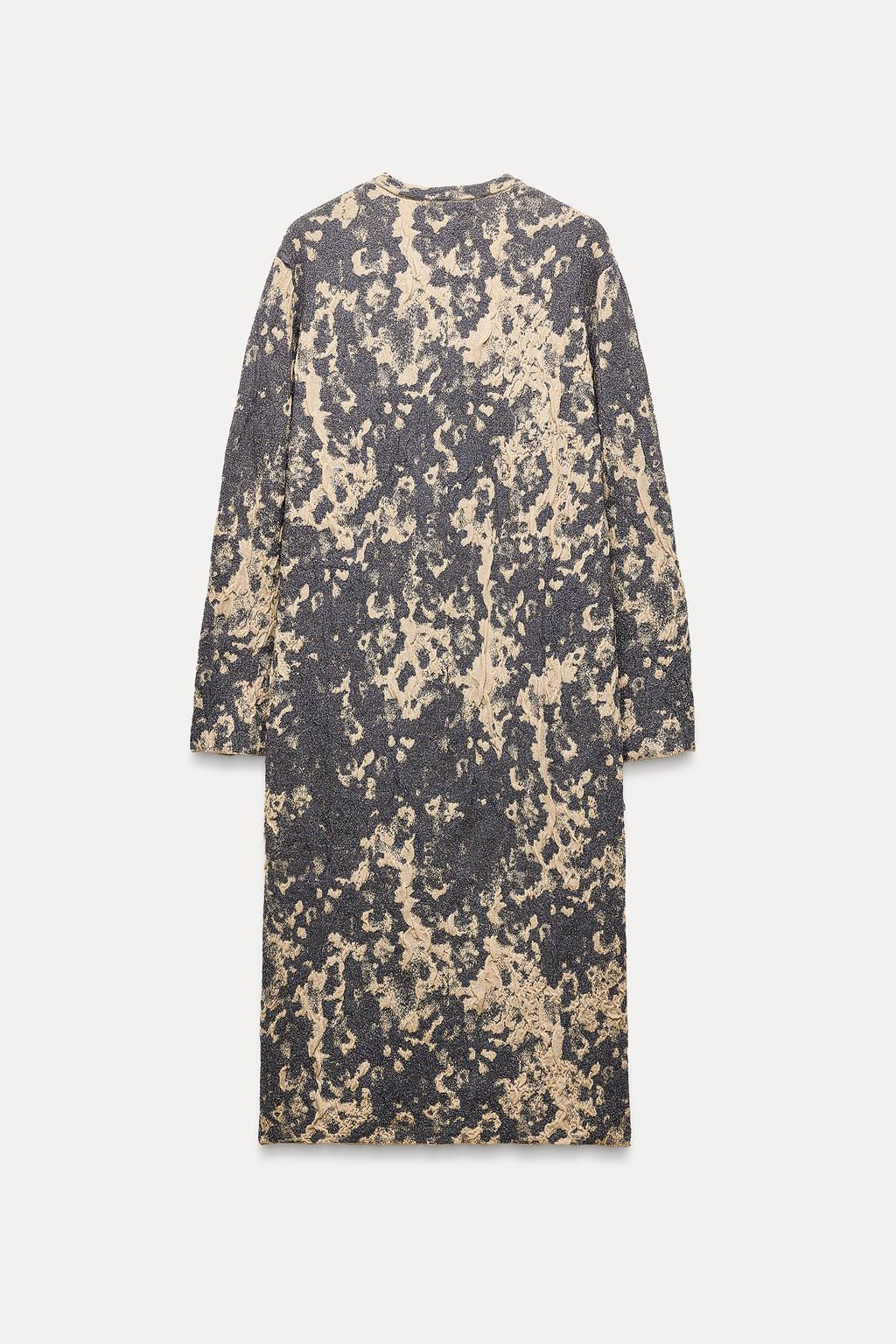 KNIT JACQUARD COAT - Zara фото 8