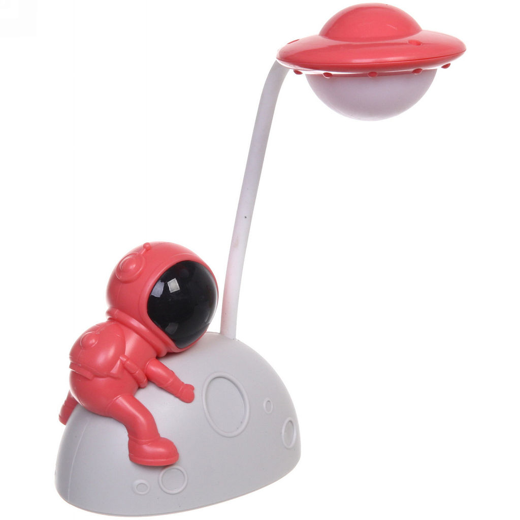 Цена за 2 шт. Светильник настольный "Cosmo-Любимая Луна" LED 28*11,5*7,5см USB 4v 3w, Красно-белый