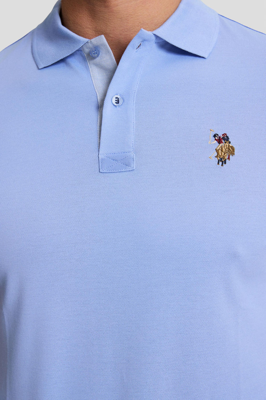 Erkek Mor Regular Fit Polo Yaka Basic Ti__rt