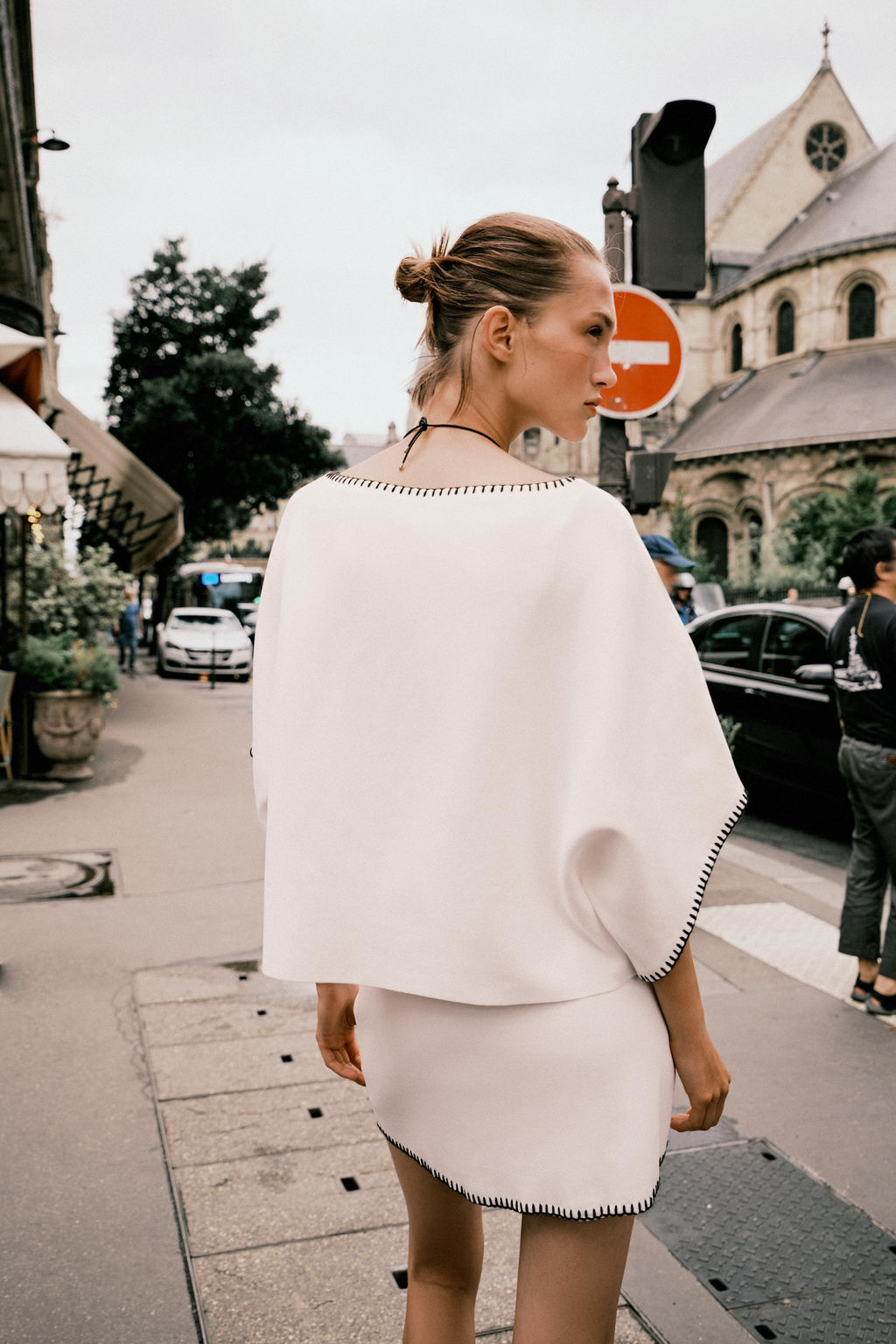 CONTRAST EMBROIDERY KNIT TOP - Zara фото 5