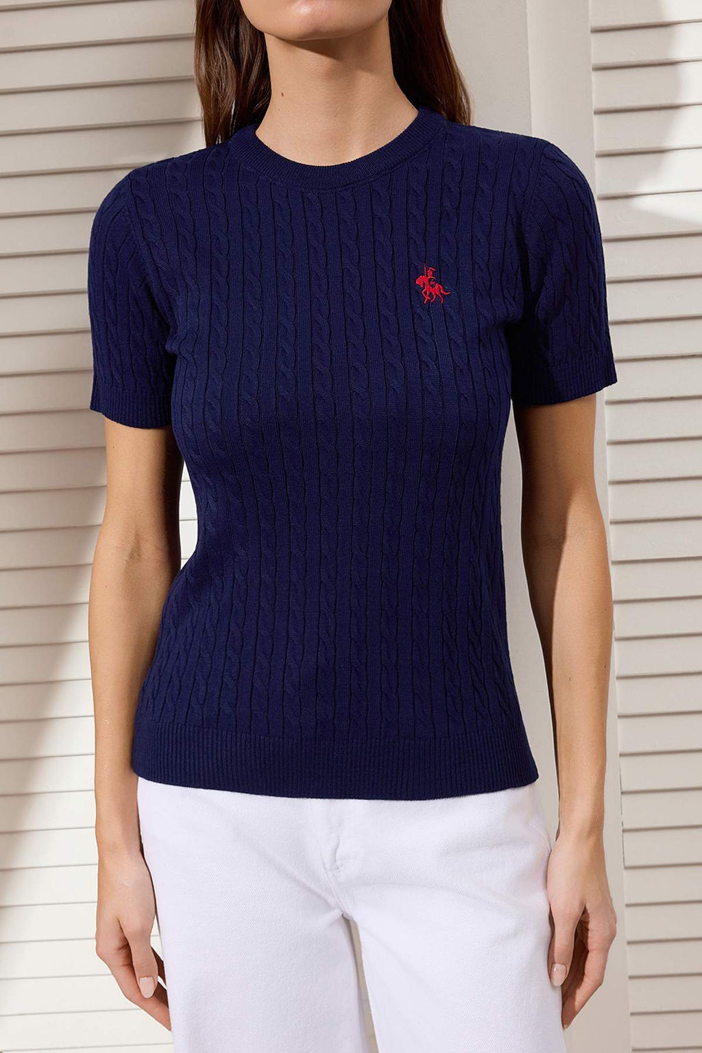 Ekru At Nak?sl? Sac Orgu Triko Bluz TWOSS26BZ00137 - Trendyolmilla фото 7