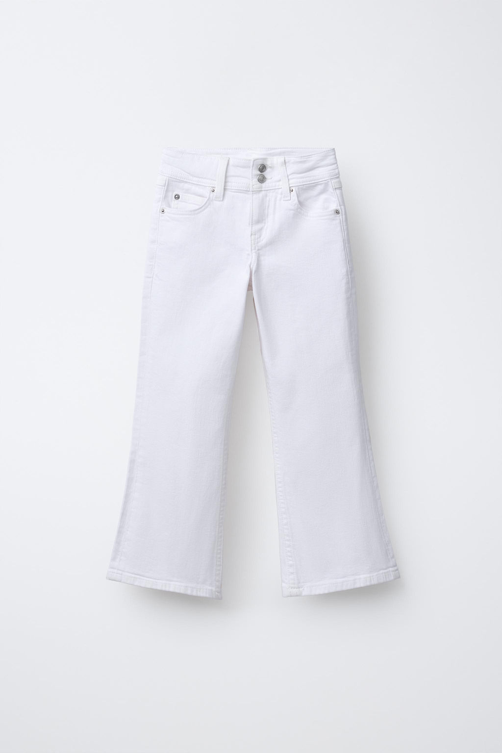 DOUBLE BUTTON FLARE JEANS - Zara фото 5
