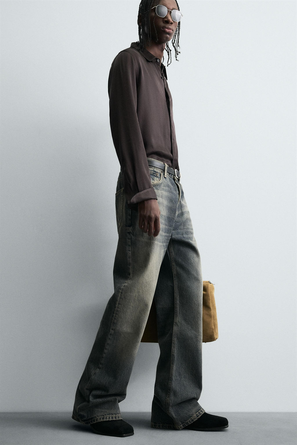 SATIN SHIRT WITH CONTRAST TRIMS - Zara фото 5