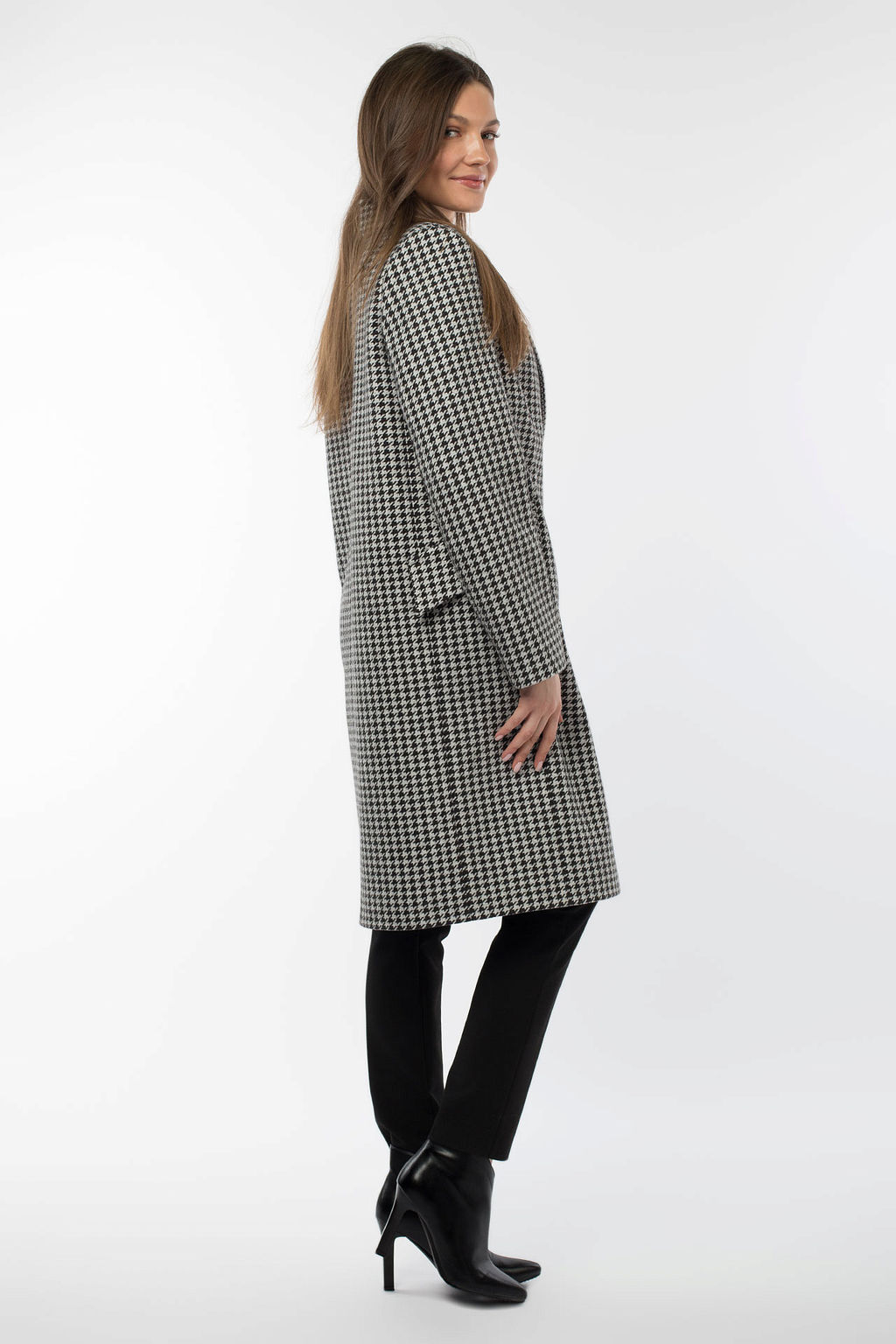 01-10495 Пальто женское демисезонное (пояс) - El podio фото 3