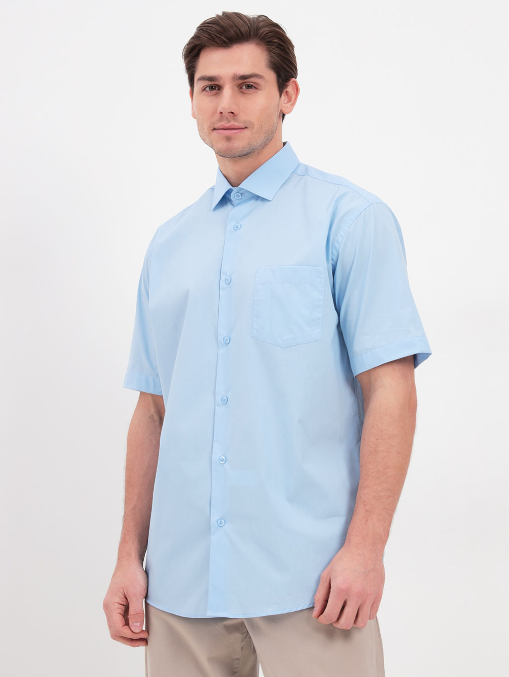 Сорочка мужская короткий рукав GREG 220/109/4030_V