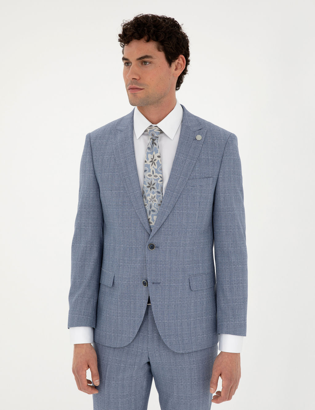 Saks Extra Slim Fit Ekose Tak_m Elbise