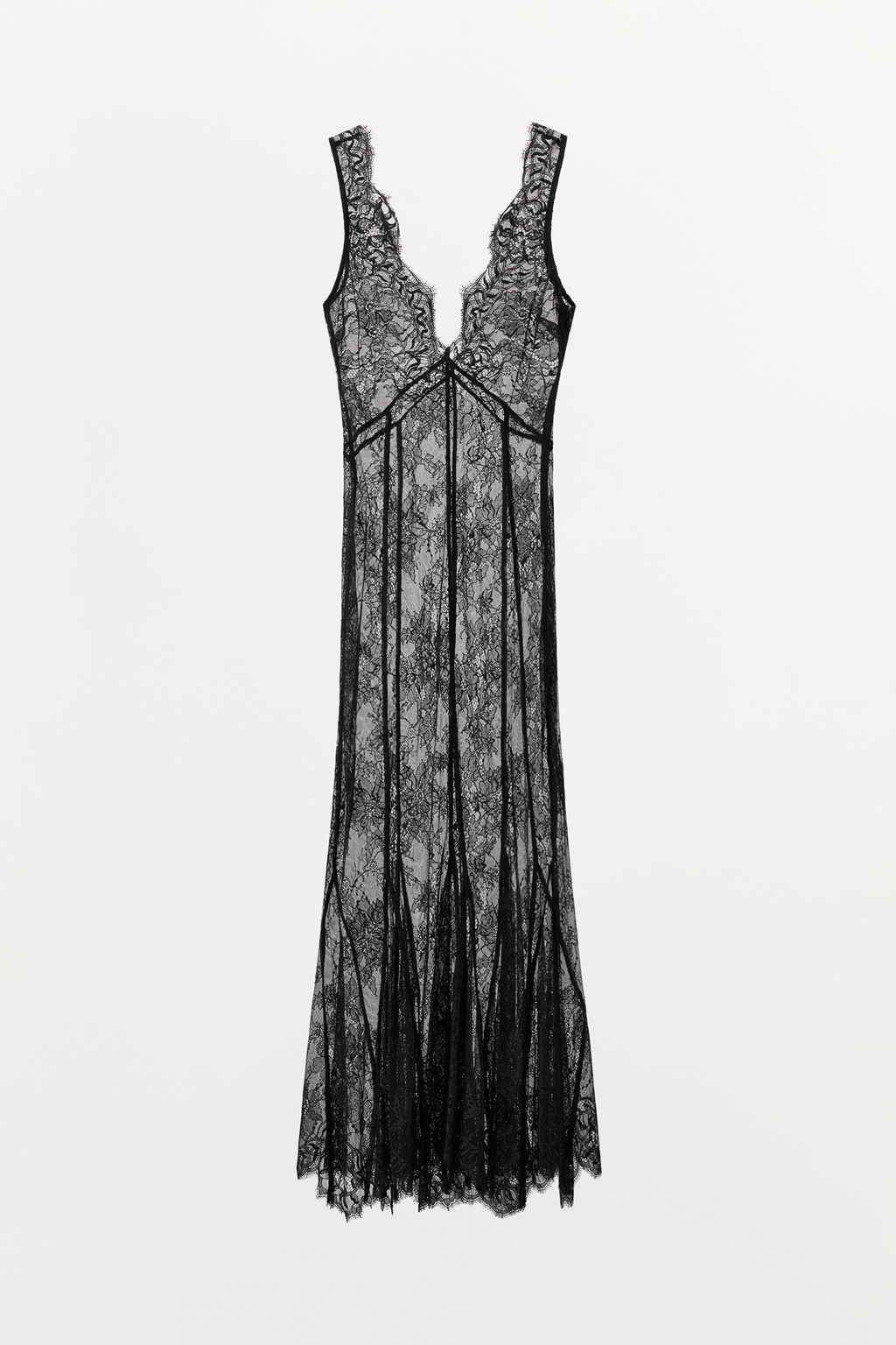 LONG LACE CAMISOLE DRESS - Zara фото 6