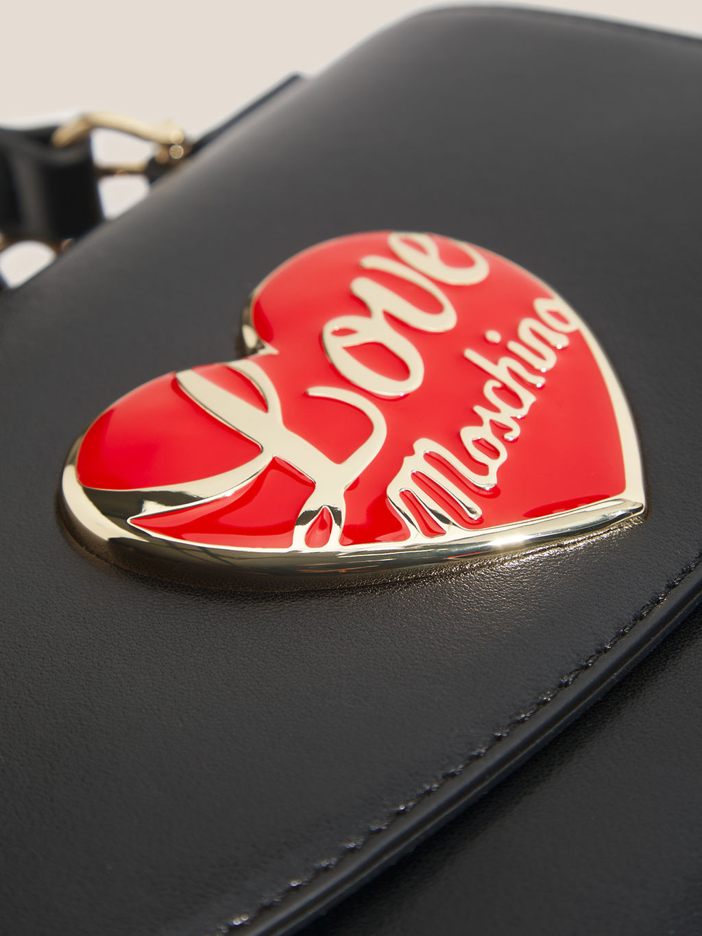 Женская сумка с ручкой LOVE MOSCHINO LOVE HEART Артикул 4561187, черный  фото 2