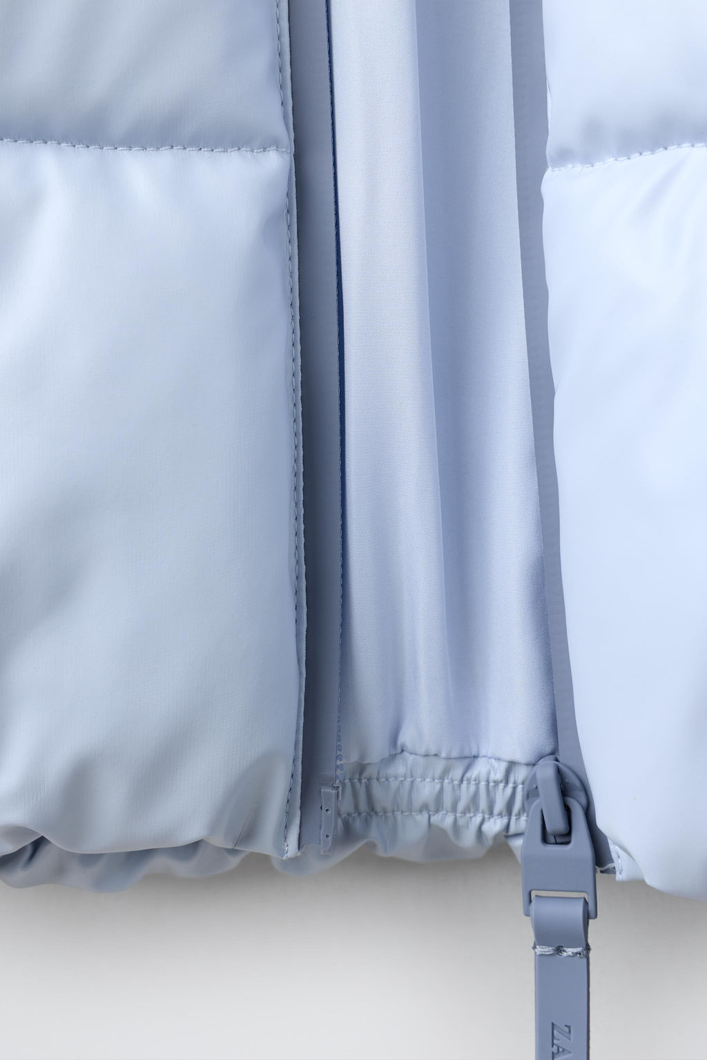 CAZADORA ACOLCHADA BRILLO WATER REPELLENT / Azul pastel - Zara фото 6