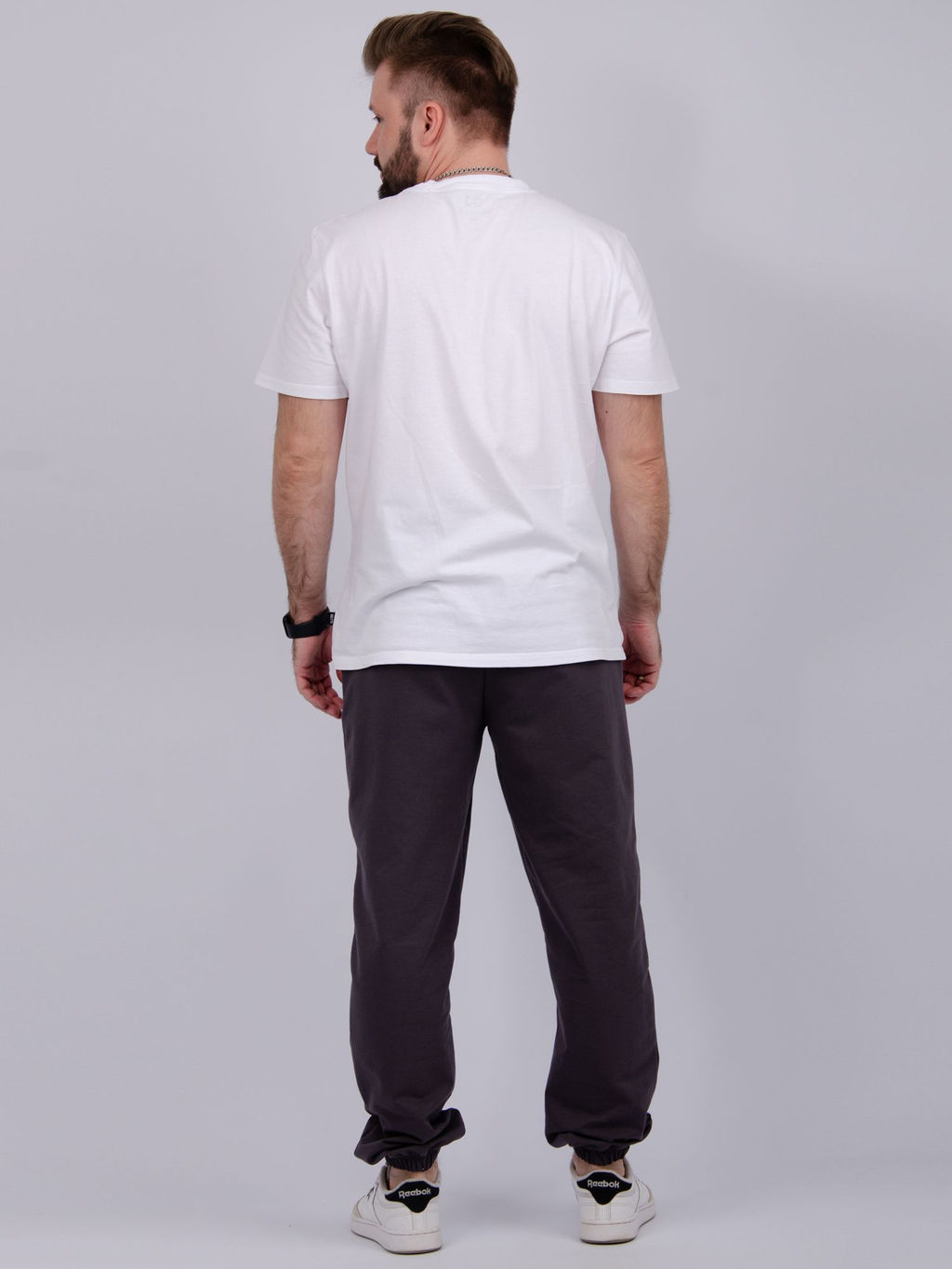 Джоггеры "Джереми 4" антрацит, футер с лайкрой