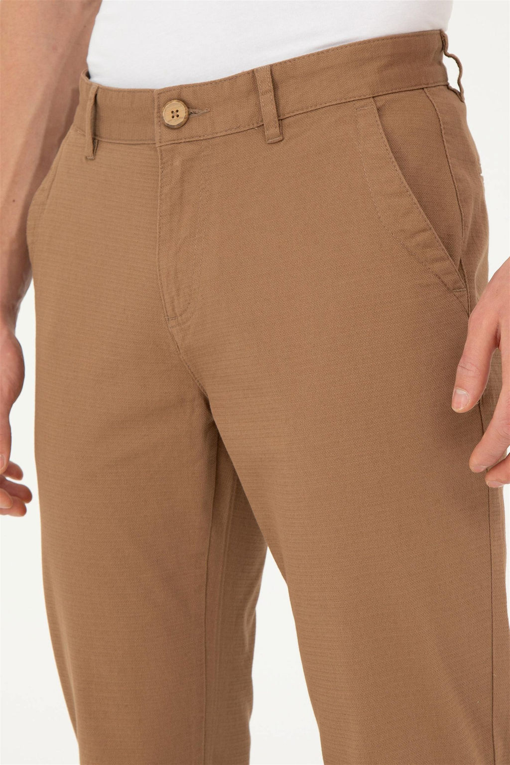 U. S. Polo Assn / Мужские брюки светло-коричневого цвета из плотной ткани/чиносы - U.s. polo assn фото 6