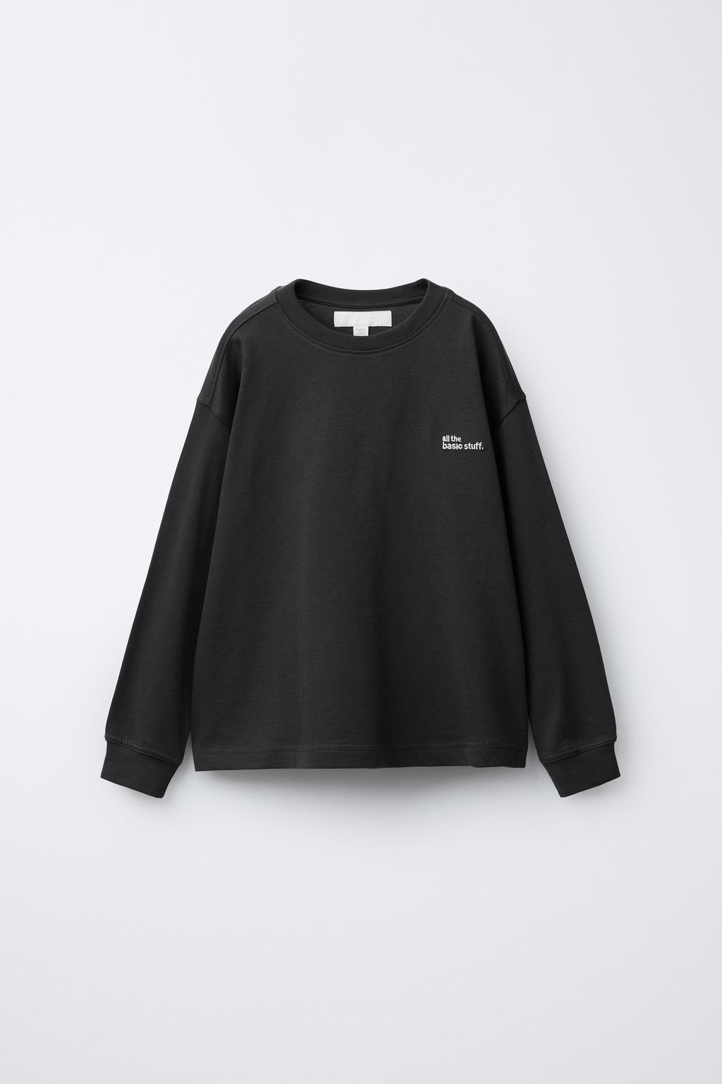 HEAVY WEIGHT EMBROIDERED SLOGAN T-SHIRT