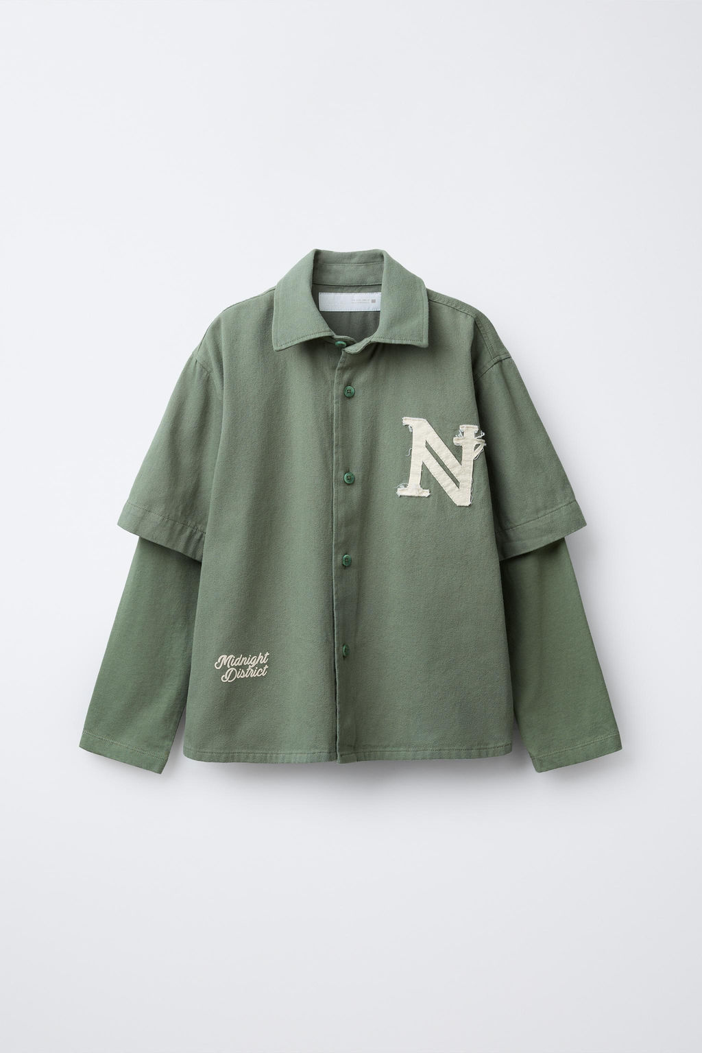 DOUBLE-SLEEVE SHIRT WITH PATCH