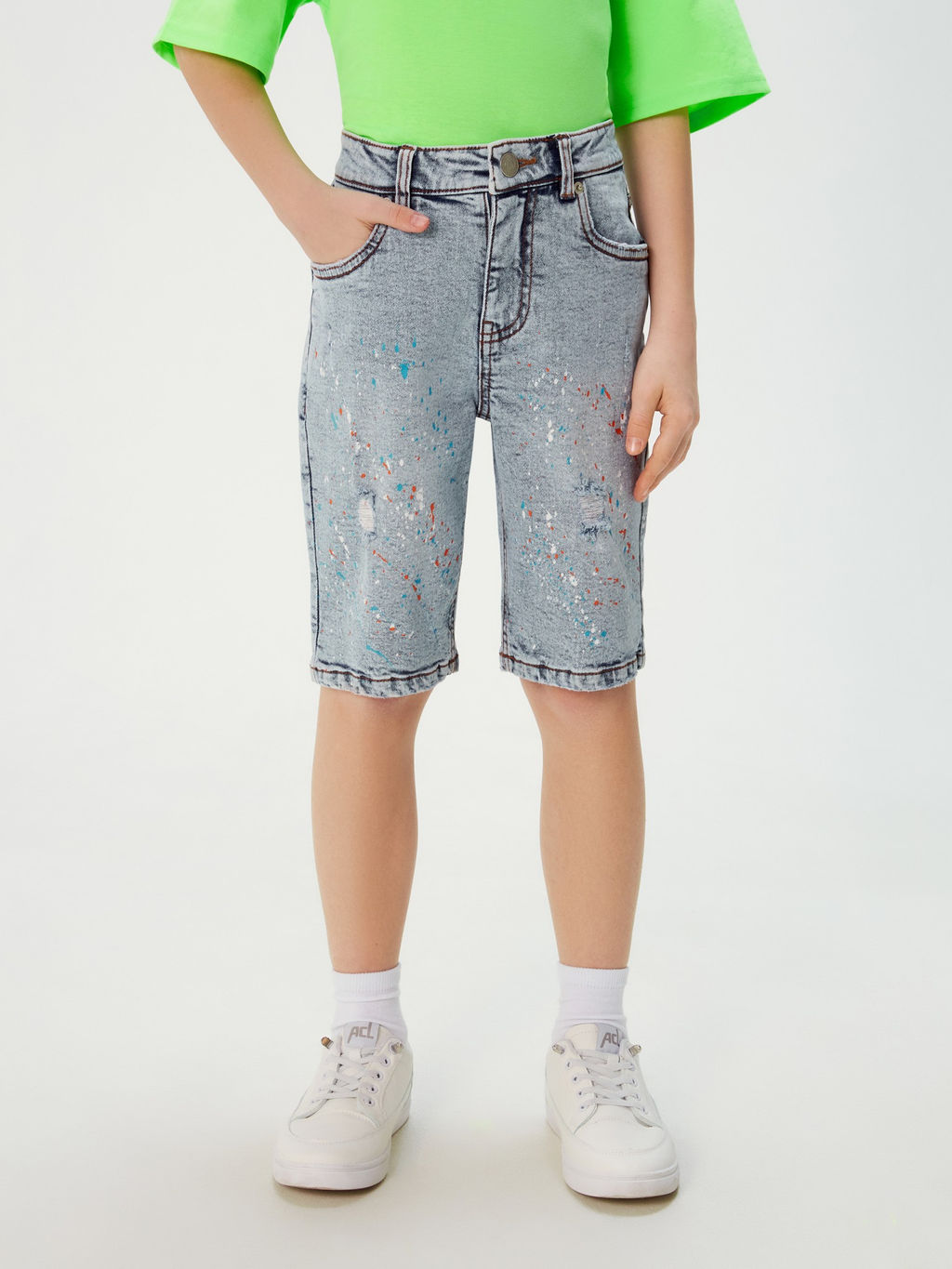 ACOOLA / Шорты джинсовые детские для мальчиков Hin голубой  фото 3