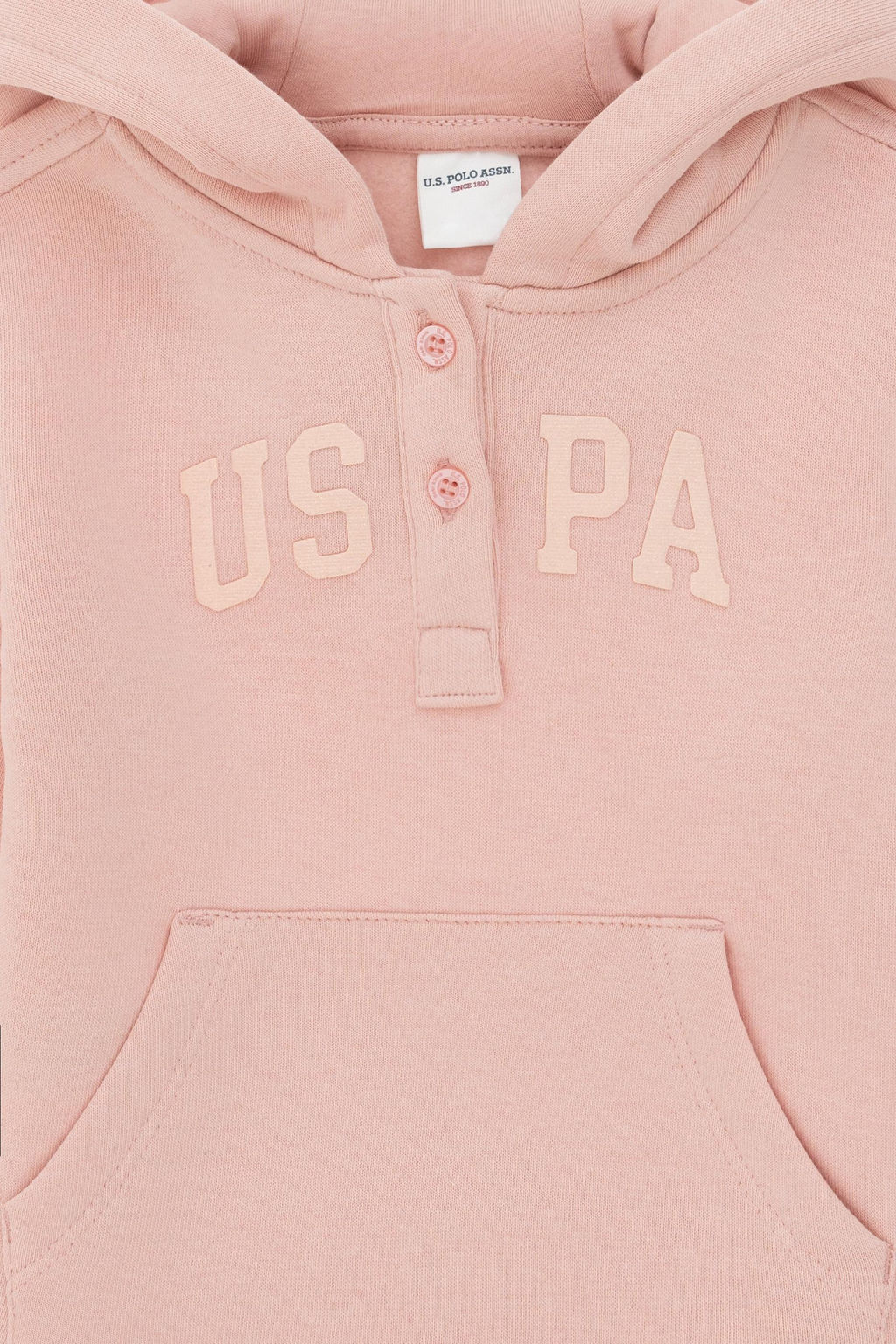 Базовый свитшот пыльно-розового цвета для девочек Неожиданная скидка в корзине - U.s. polo assn фото 3