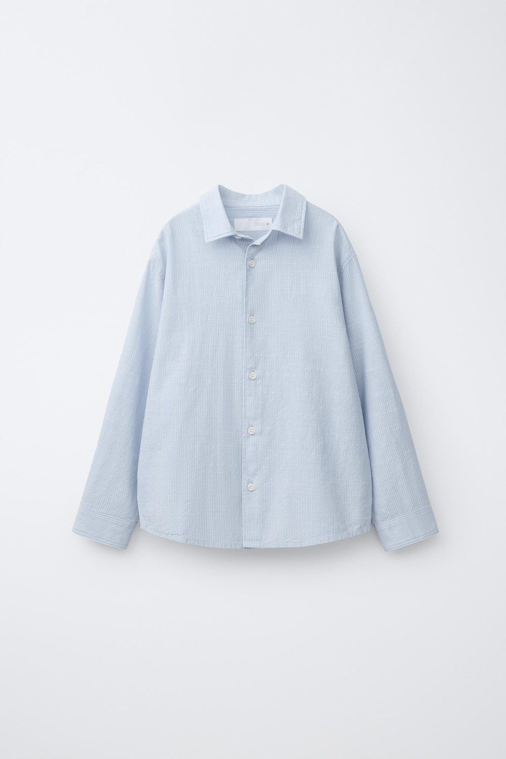 CAMISA ALGOD?N RAYAS / Azul - Zara фото 2