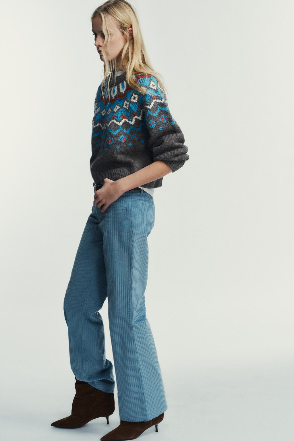 JACQUARD KNIT JUMPER - Zara фото 3