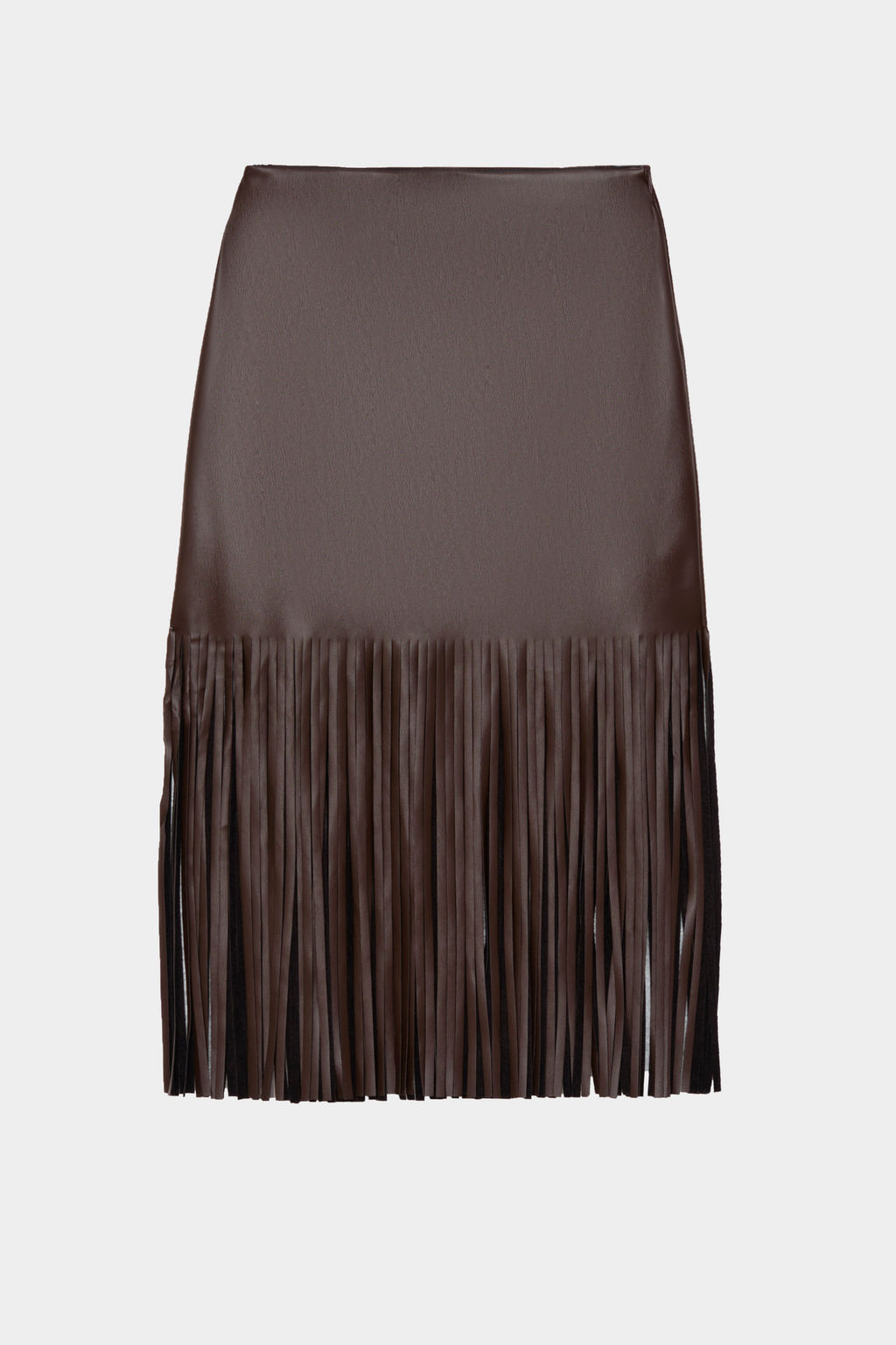 Юбка из экокожи с бахромой - Mollis фото 5