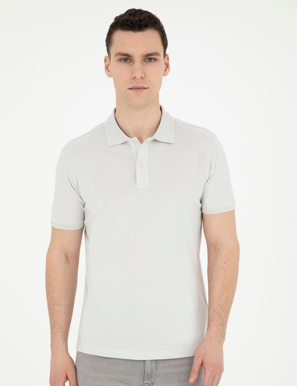 A__k Gri Slim Fit Basic Ti__rt - Pierre cardin фото 10