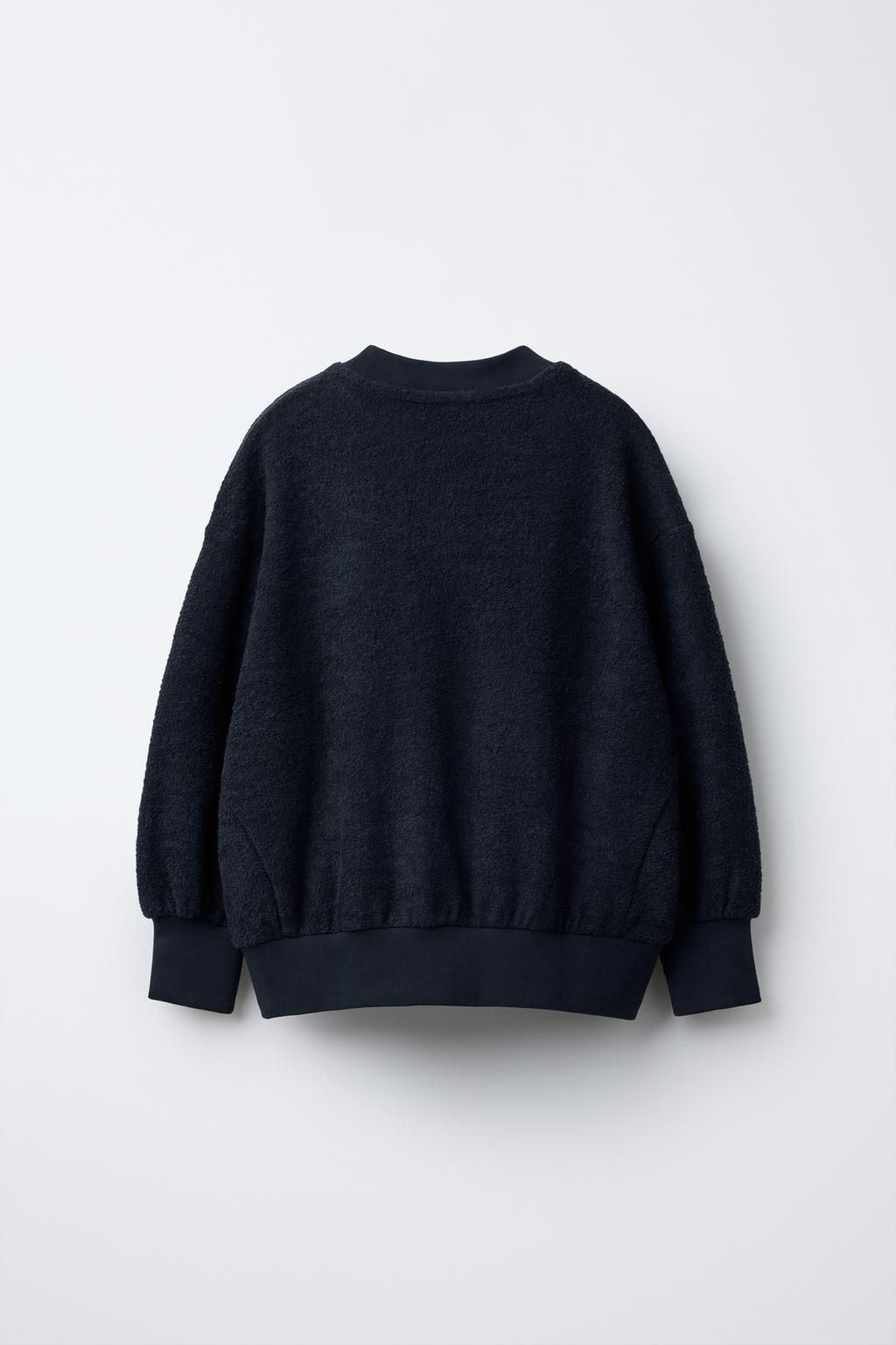 BOUCLE EMBROIDERED TEXT SWEATSHIRT - Zara фото 2