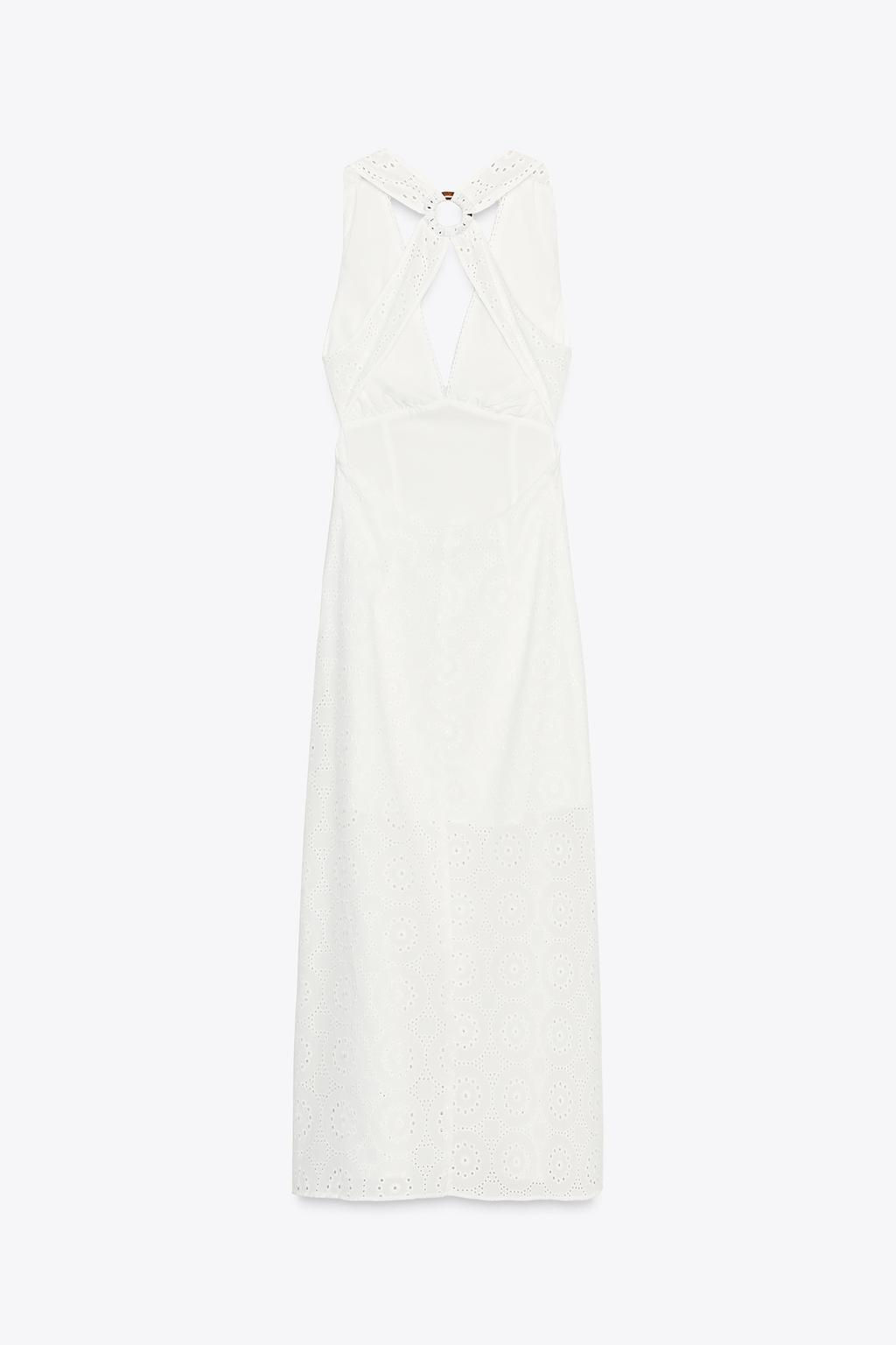 EMBROIDERED MIDI DRESS - Zara фото 9