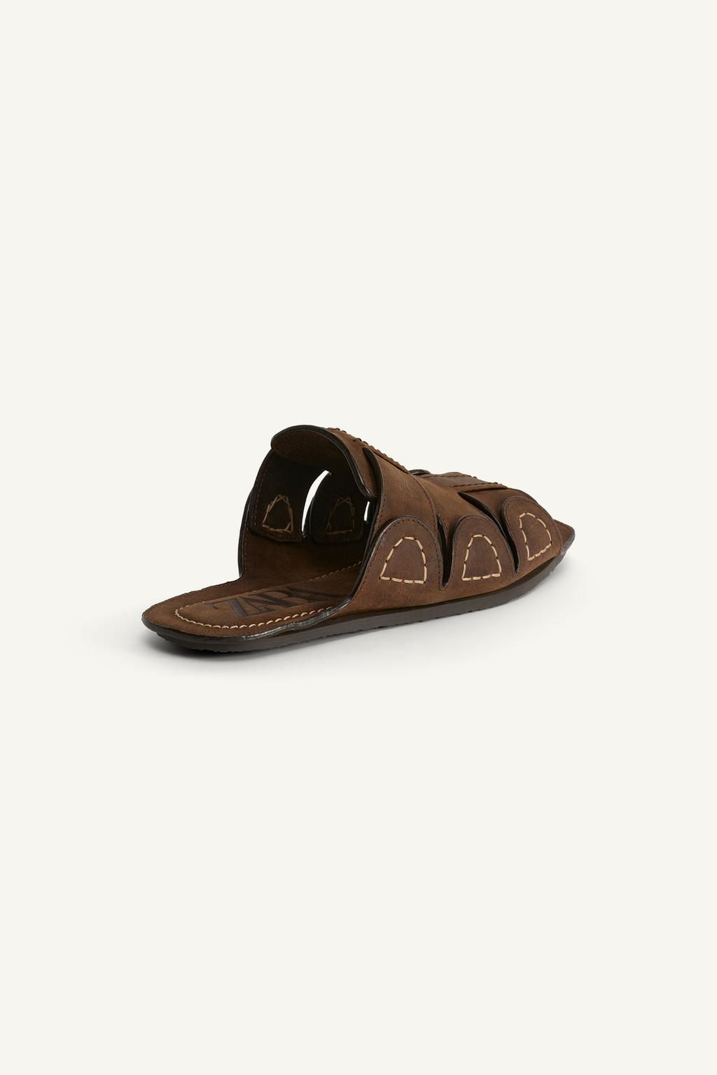 LEATHER SANDALS WITH STRAPS - LIMITED EDITION - Zara фото 8