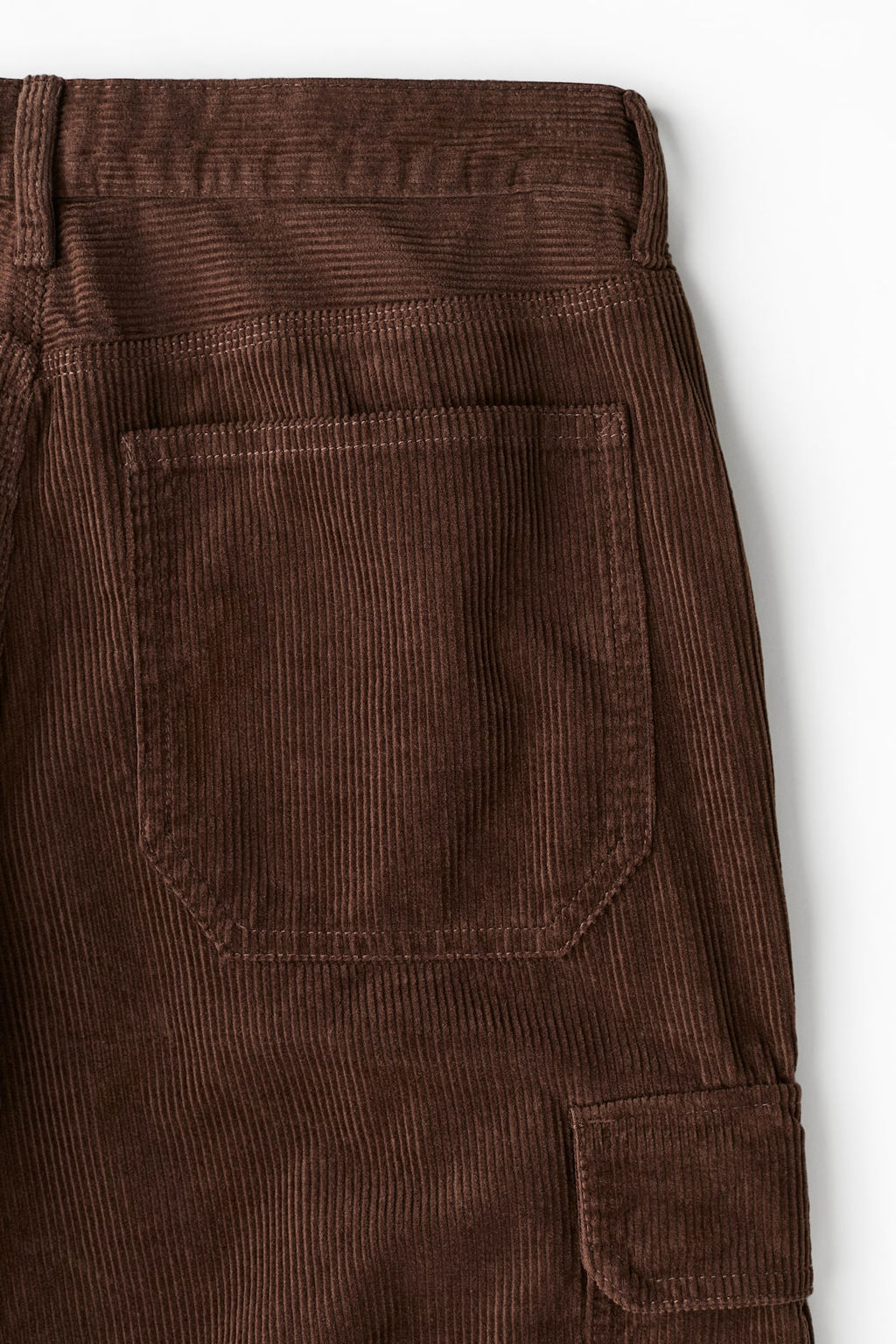 Loose Fit Corduroy cargo trousers - H&m фото 4