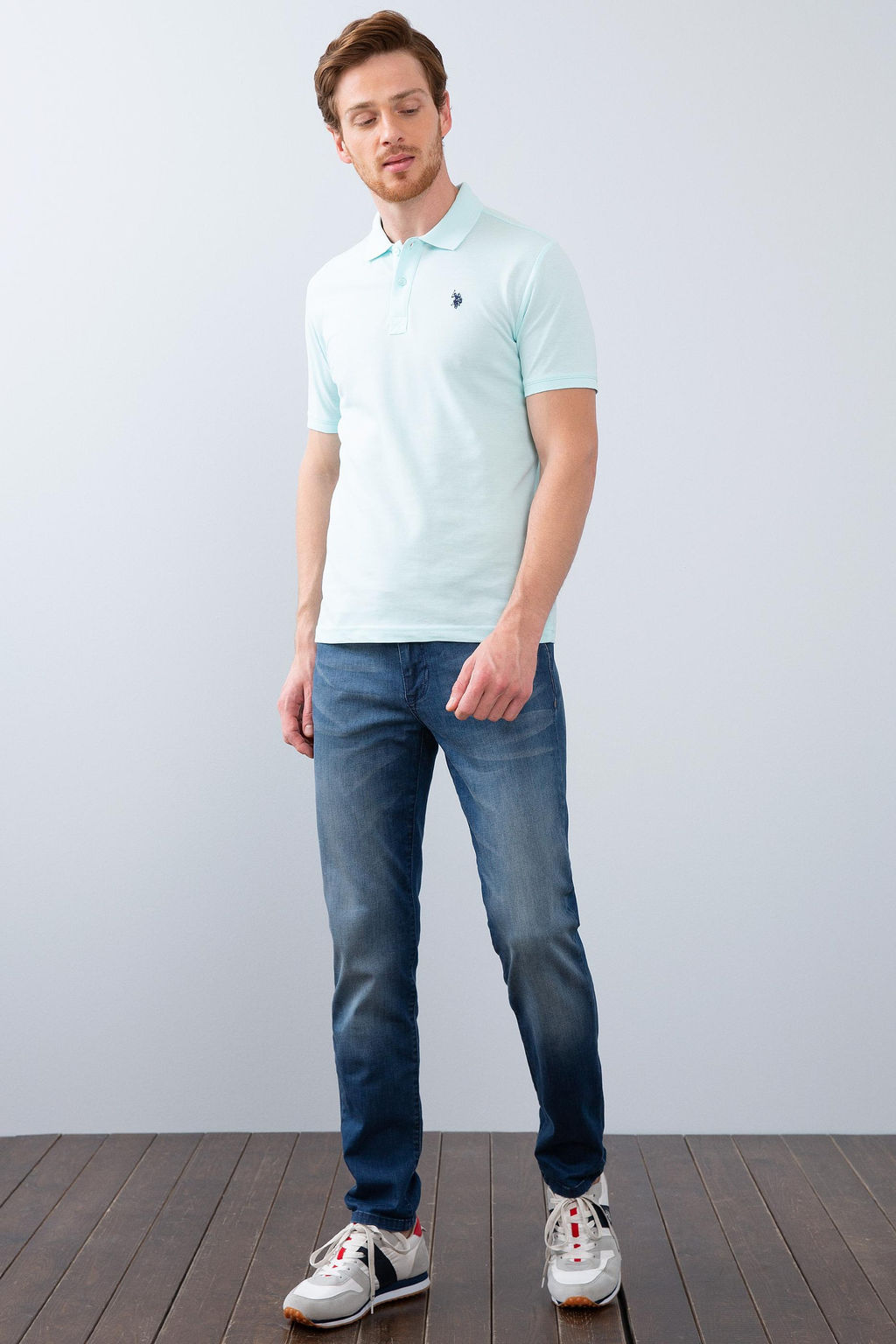 Мужская футболка Nil Basic с воротником-поло Неожиданная скидка в корзине - U.s. polo assn фото 9