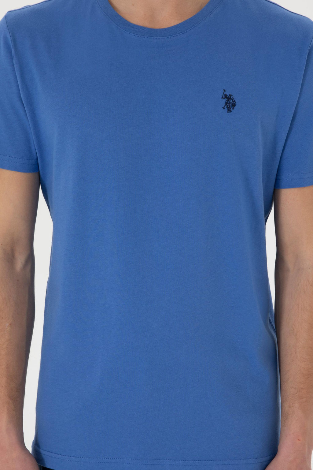 Erkek Regular Fit Bisiklet Yaka _ndigo Basic Ti__rt Sepette S_rpriz _ndirim - U.s. polo assn фото 6