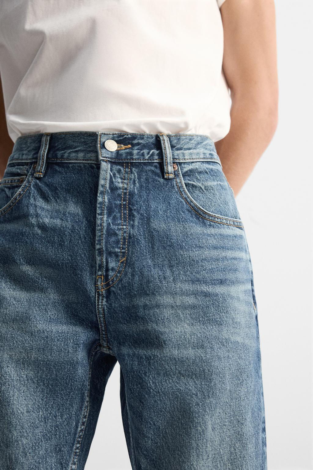 SLIM CROPPED-FIT JEANS - Zara фото 13