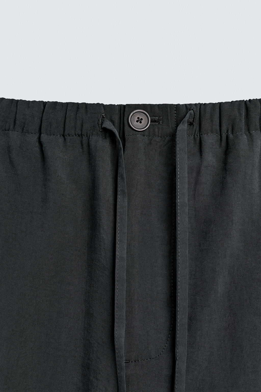 PANTAL?N FLUIDO RELAXED FIT / Negro - Zara фото 8